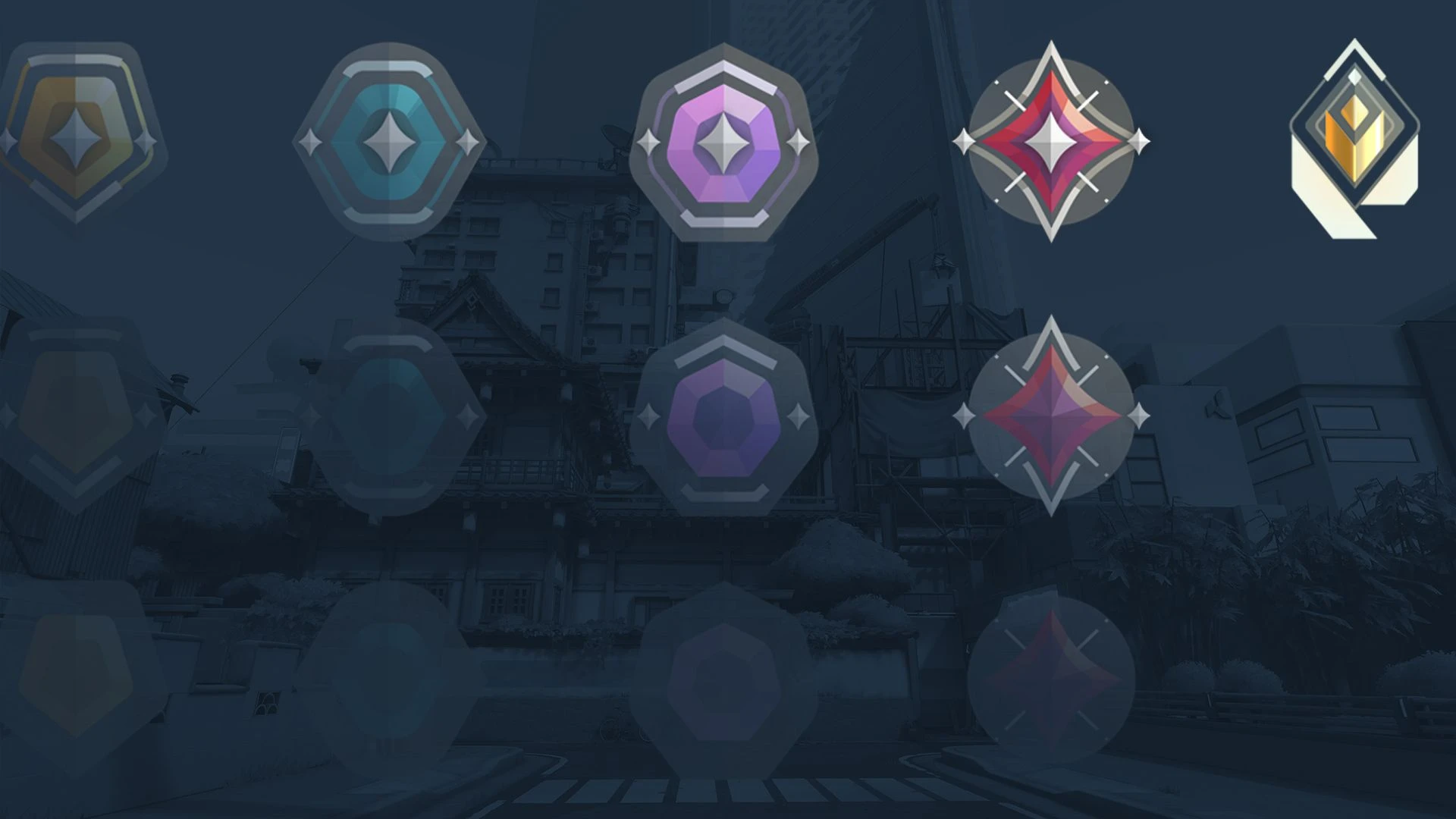 Valorant Competitive artwork with several Agents