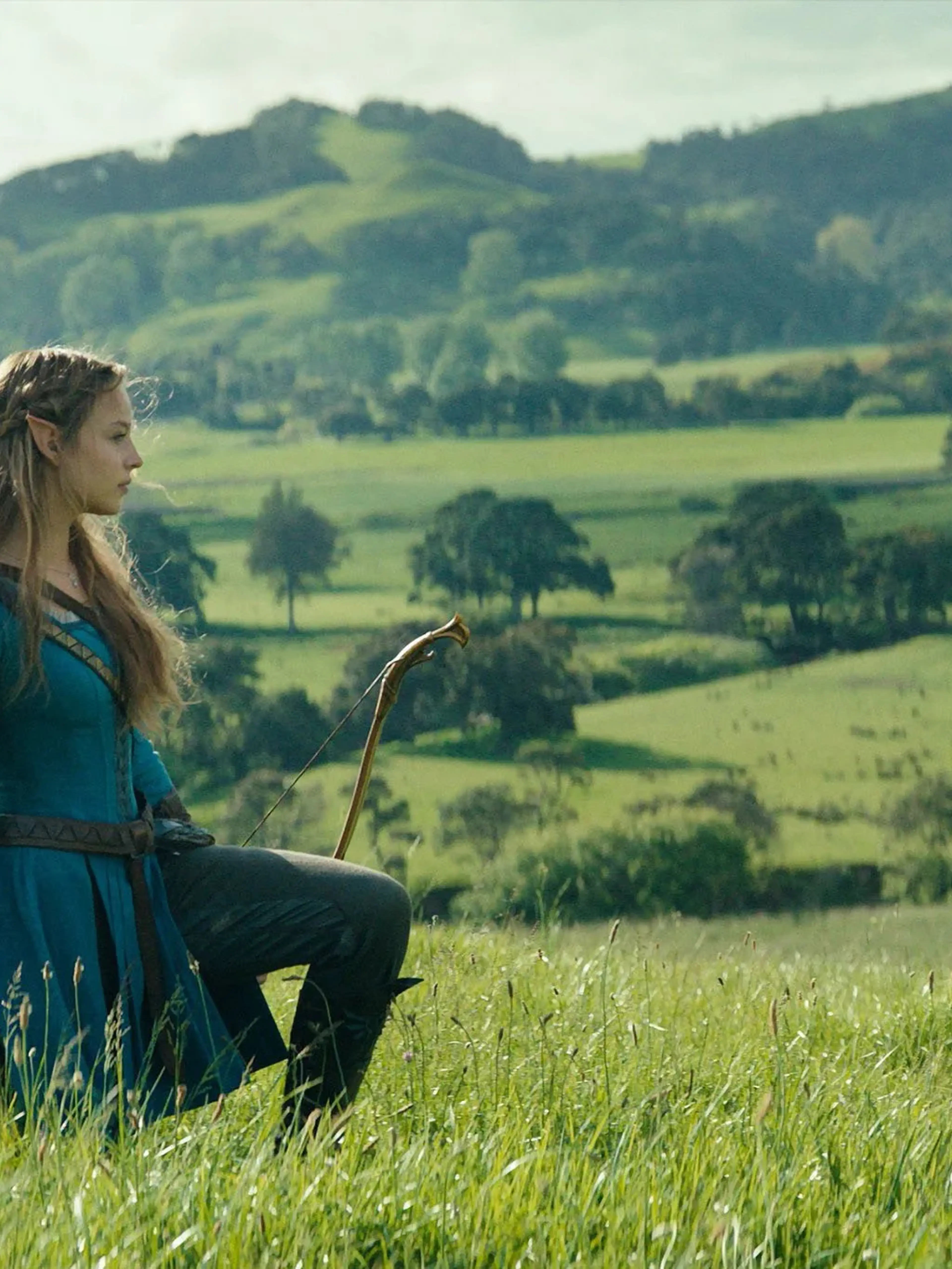Link and Zelda in a field in the live-action The Legend of Zelda film.