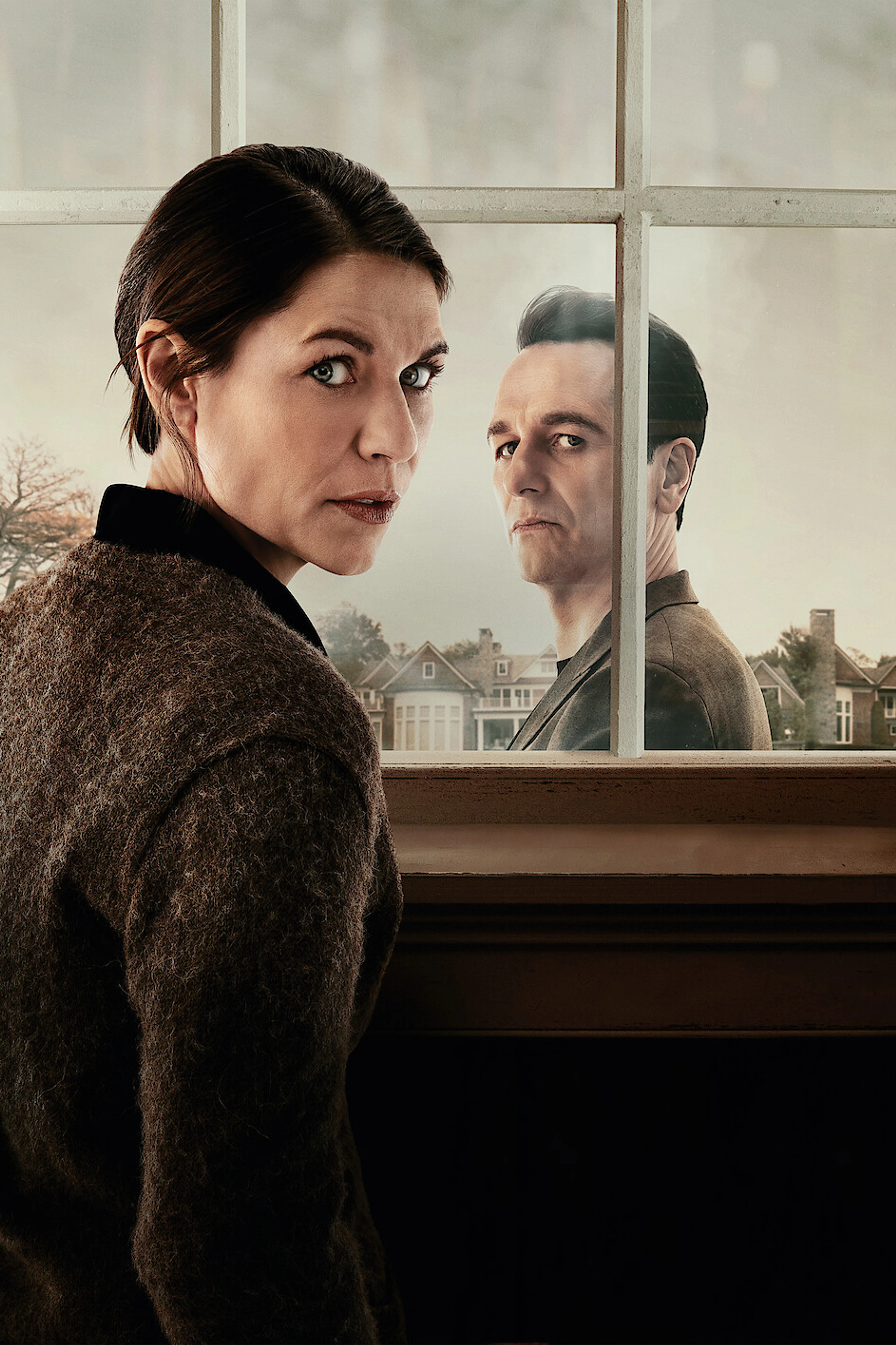 Official The Beast in Me Season 1 key art showing Claire Danes and Matthew Rhys.