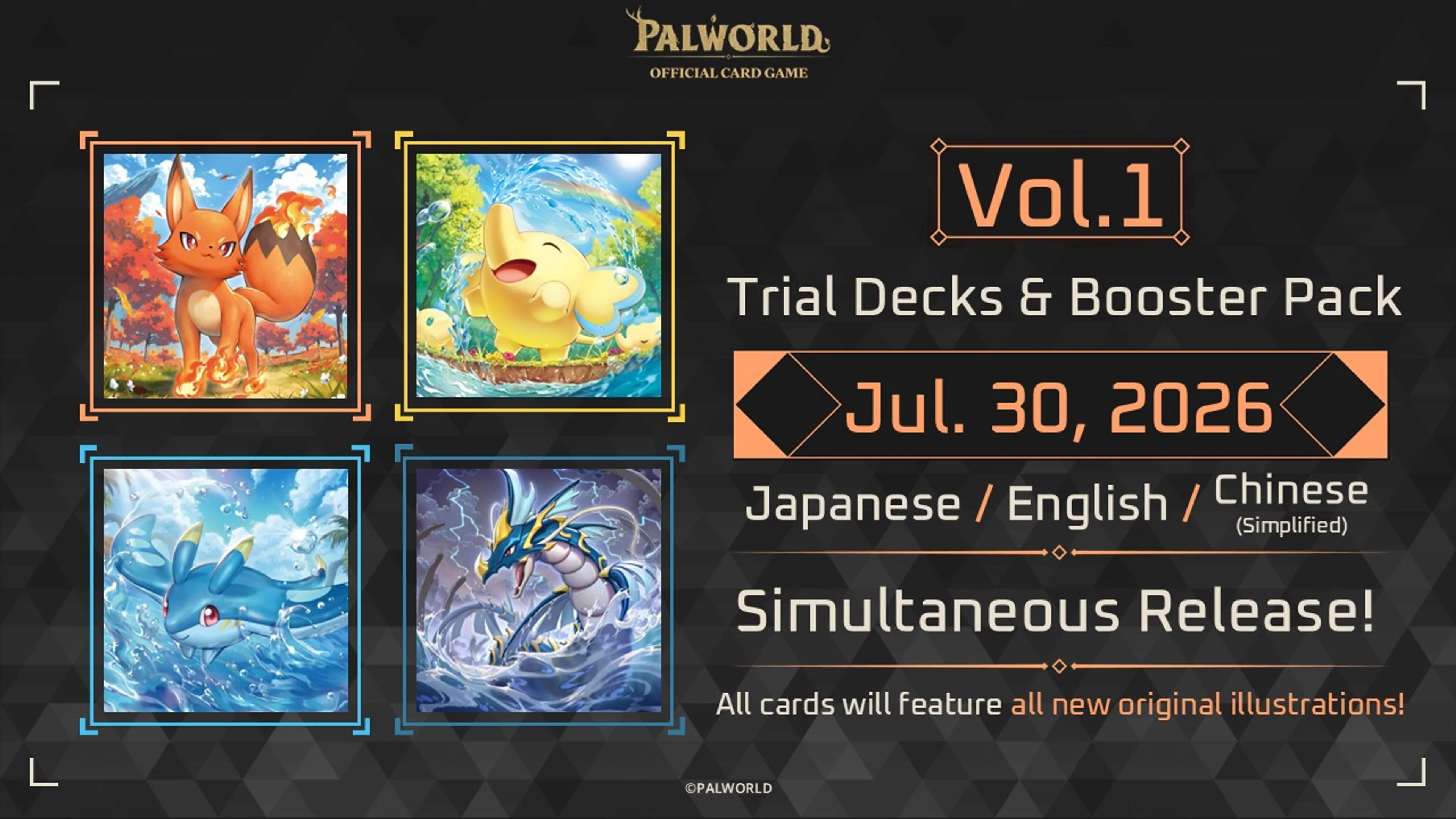 Palworld card game trial decks and booster pack launch information
