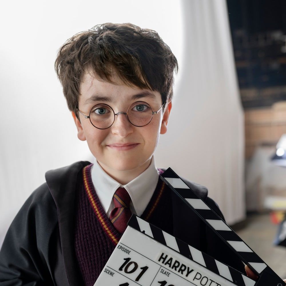 Dominic McLaughlin as Harry Potter in the HBO series.