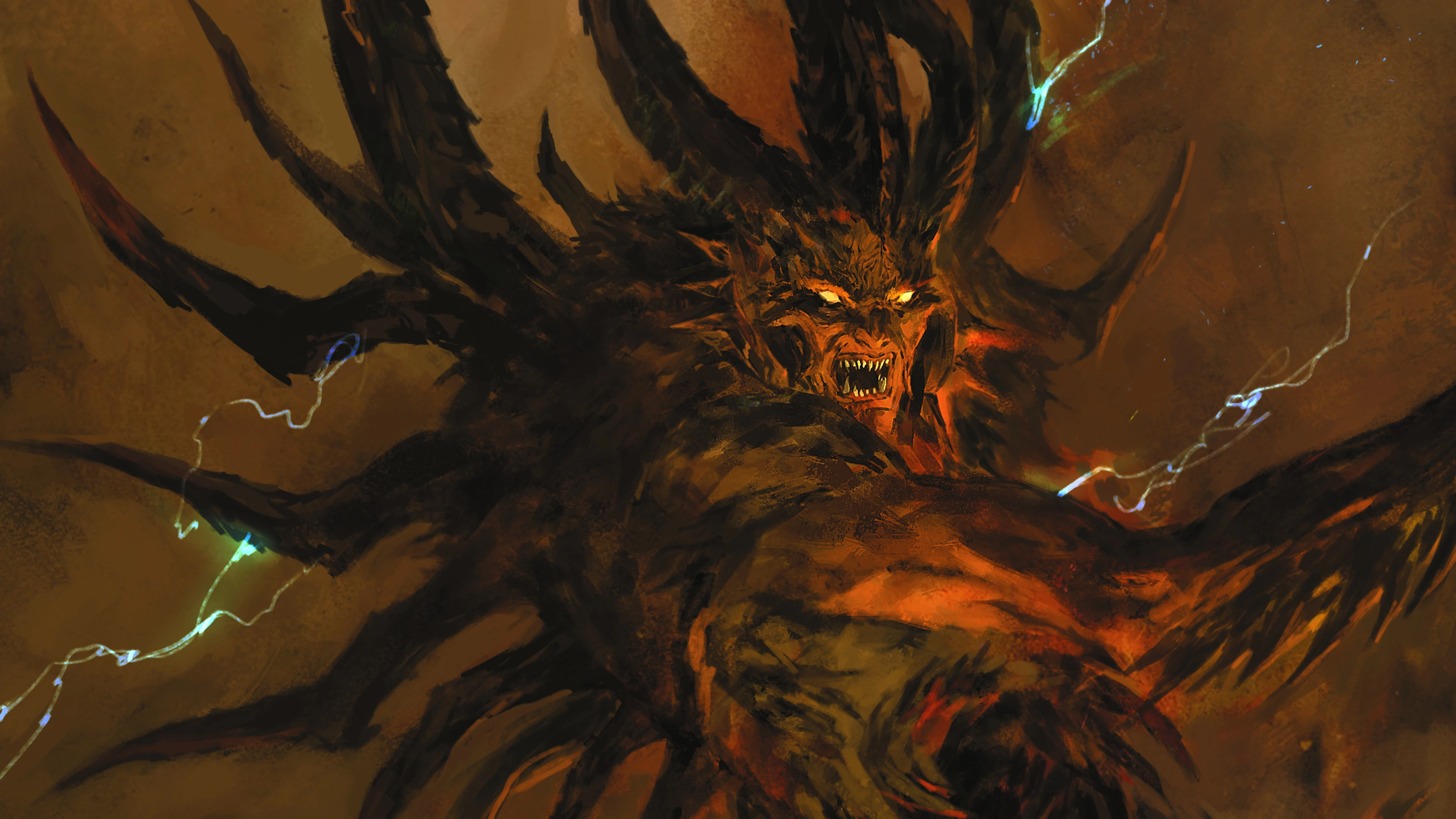 Baal, the Lord of Destruction, appears in official Diablo artwork.