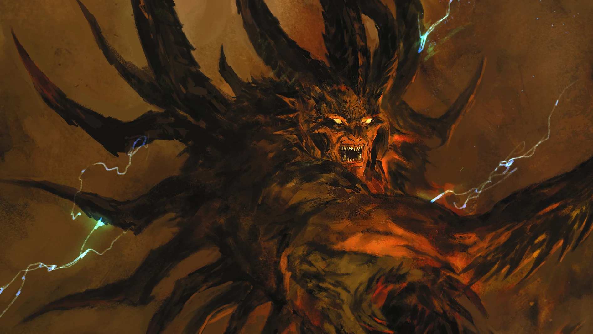 Baal, the Lord of Destruction, appears in official Diablo artwork.