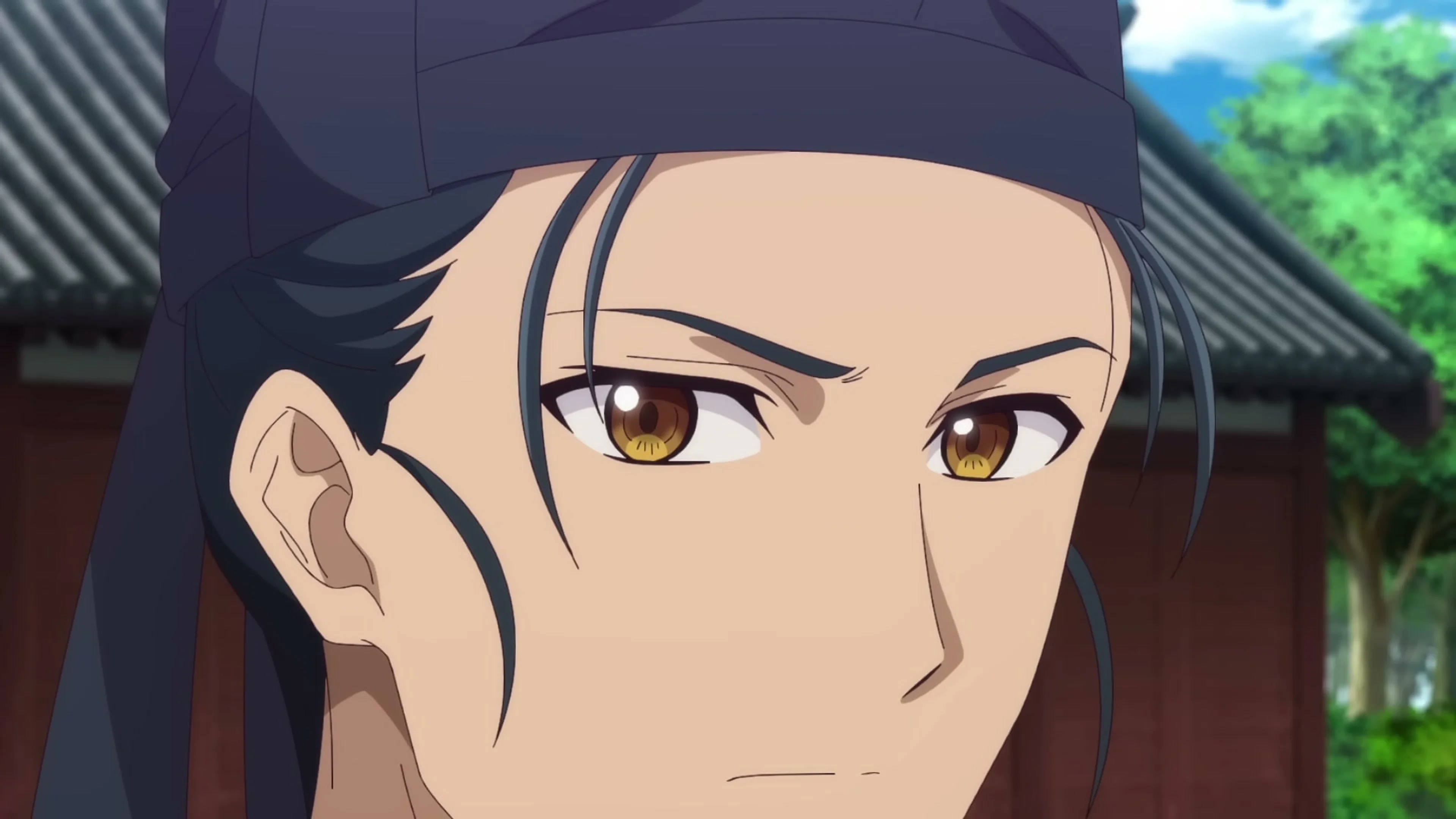 Close-up of Jinshi looking ahead in the new animated preview.