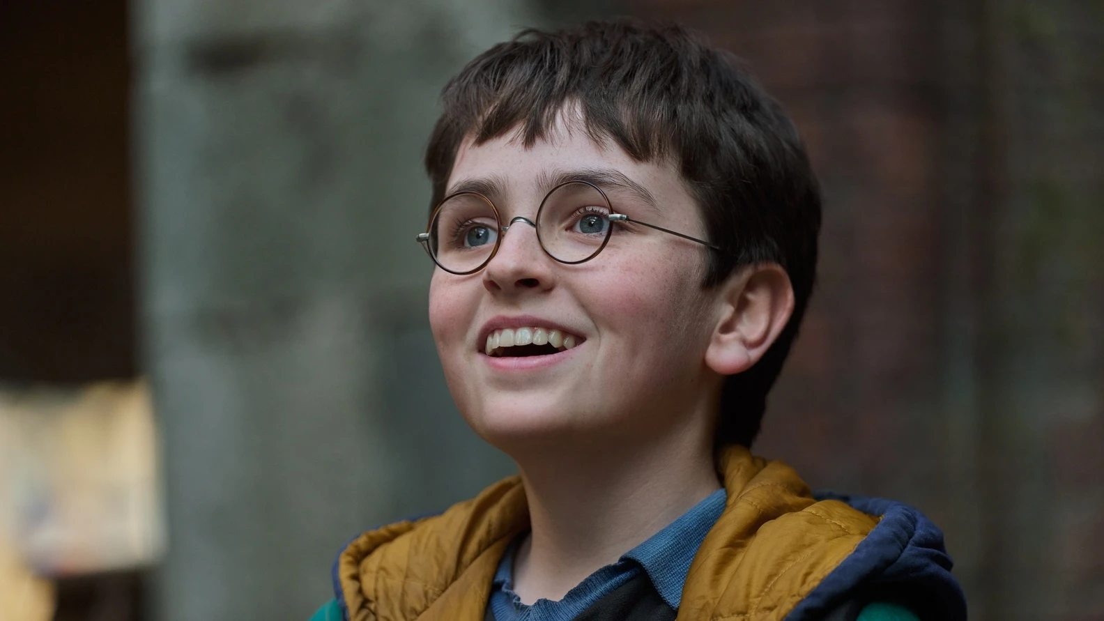 Dominic McLaughlin as Harry Potter in the HBO series.