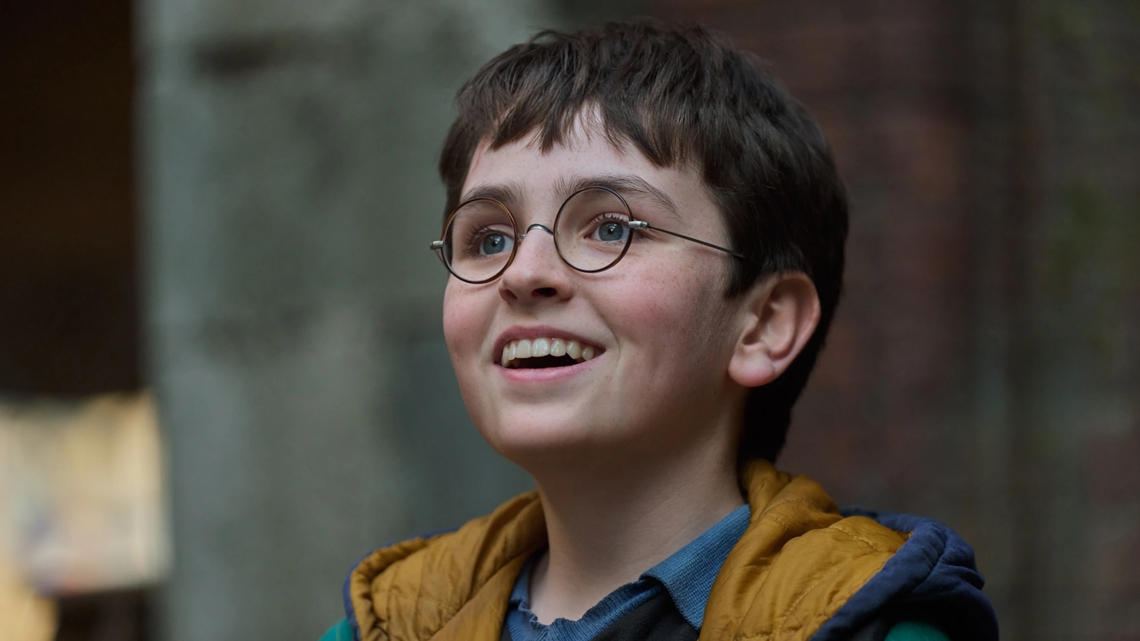 Dominic McLaughlin as Harry Potter in the HBO series.