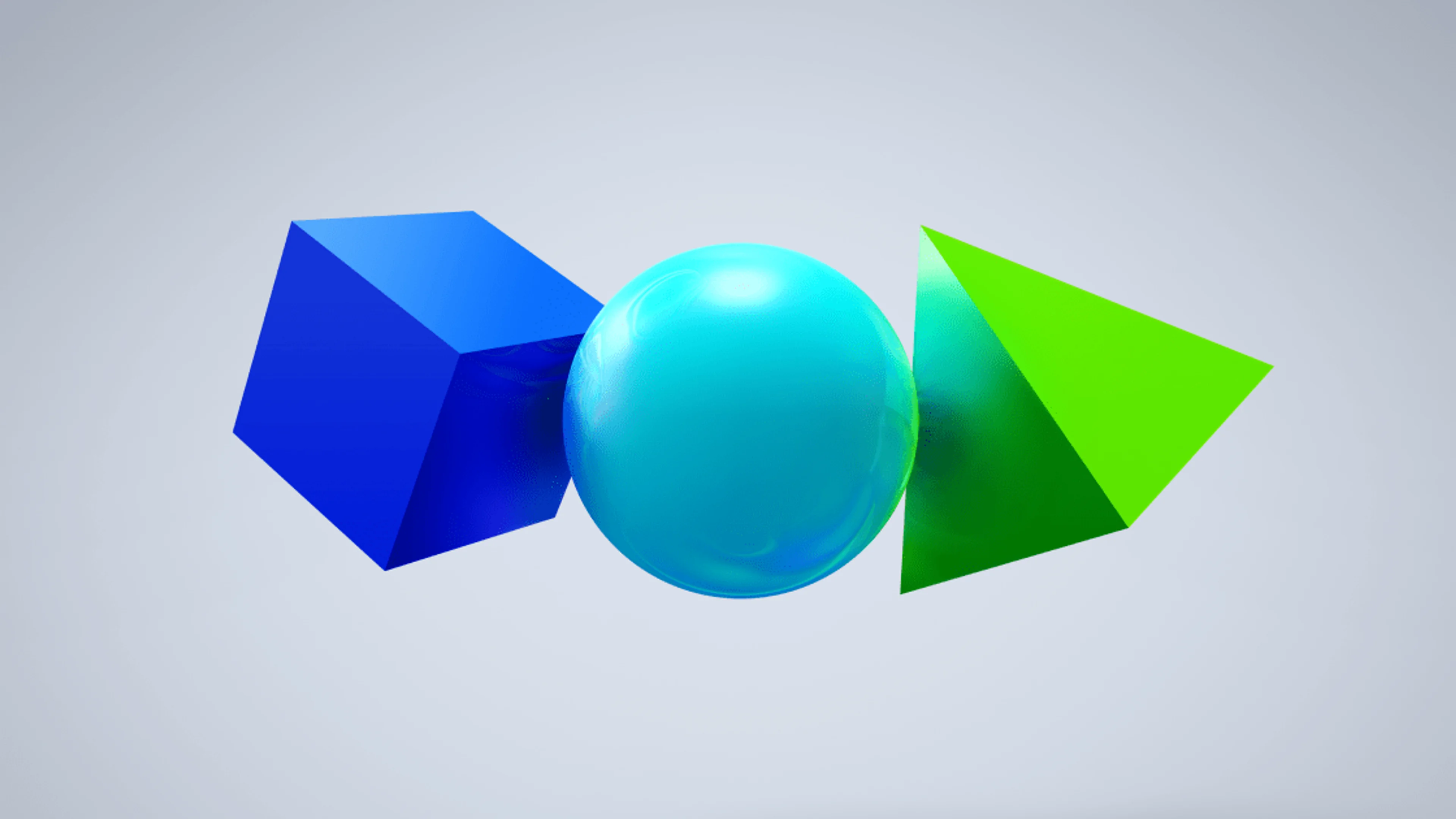 Blue, cyan, and green shapes from Electronic Arts official brand artwork