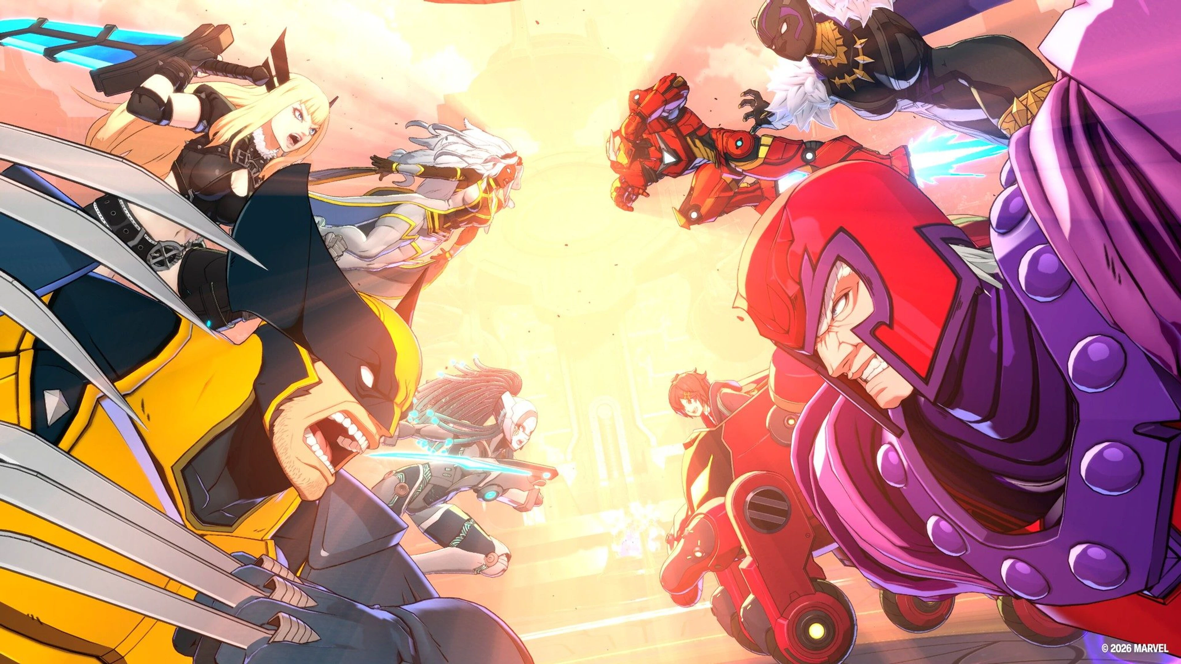 Marvel heroes and villains face each other in official MARVEL Tōkon: Fighting Souls open beta artwork.