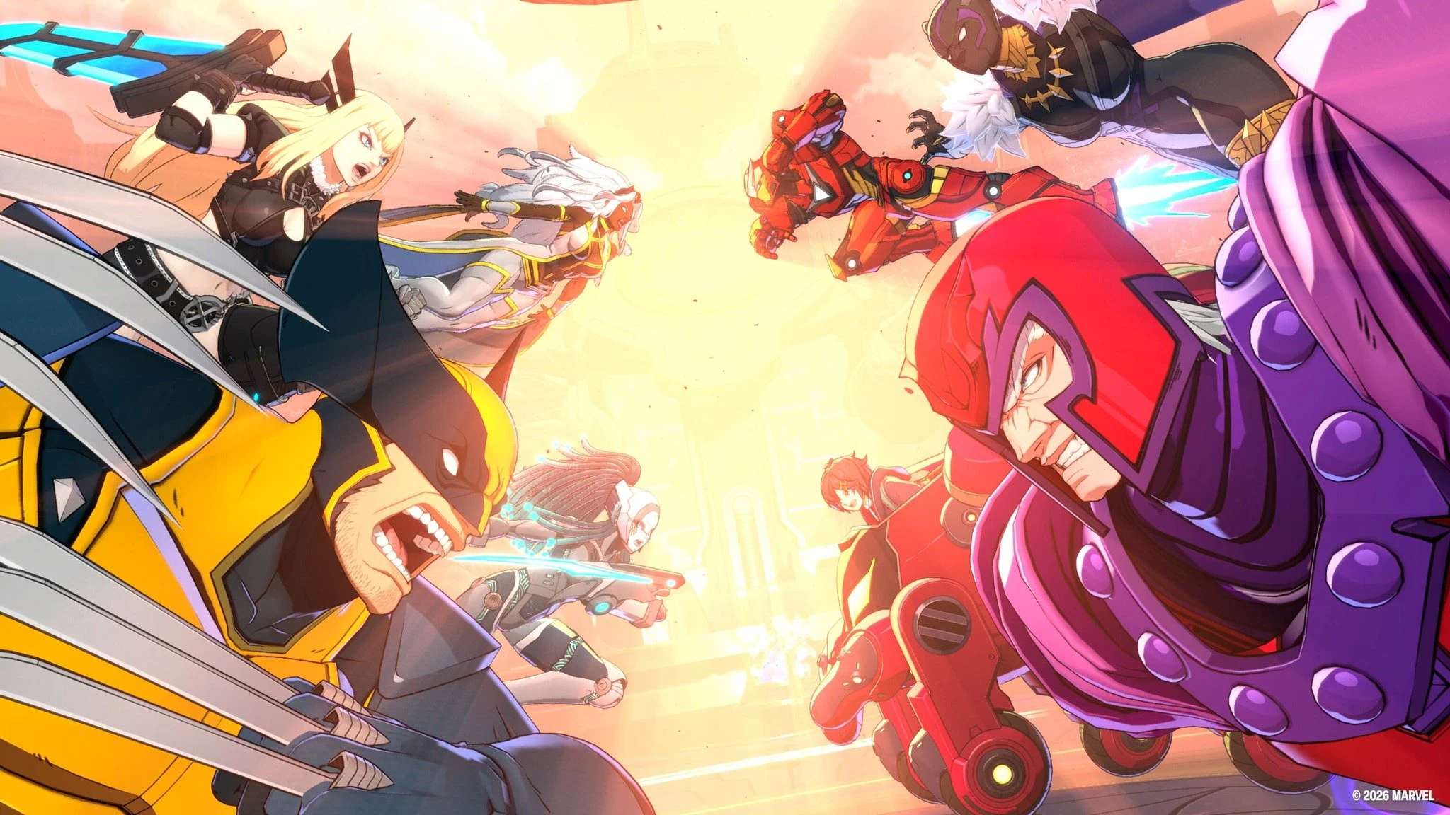 Marvel heroes and villains face each other in official MARVEL Tōkon: Fighting Souls open beta artwork.