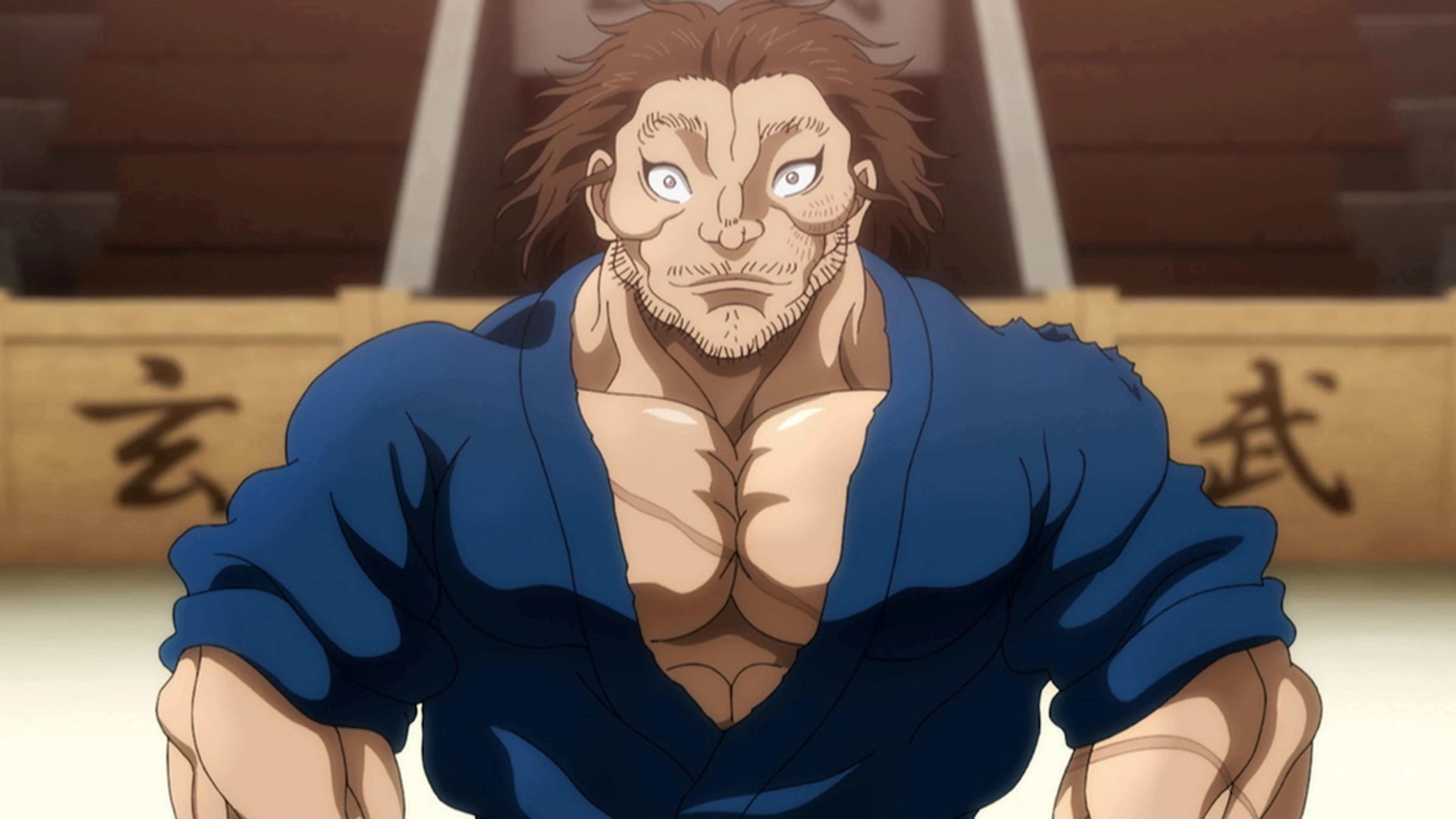 Official Netflix BAKI-DOU: The Invincible Samurai promotional still showing Musashi Miyamoto.