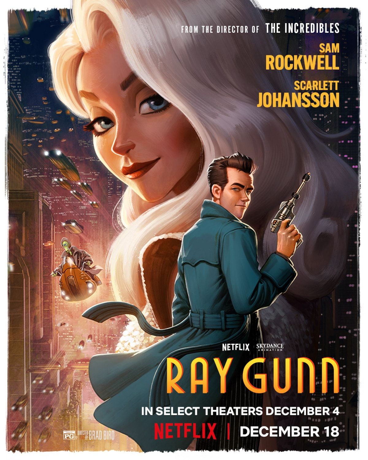 Official Ray Gunn vertical poster featuring Raymond Gunn and Venus Nova.
