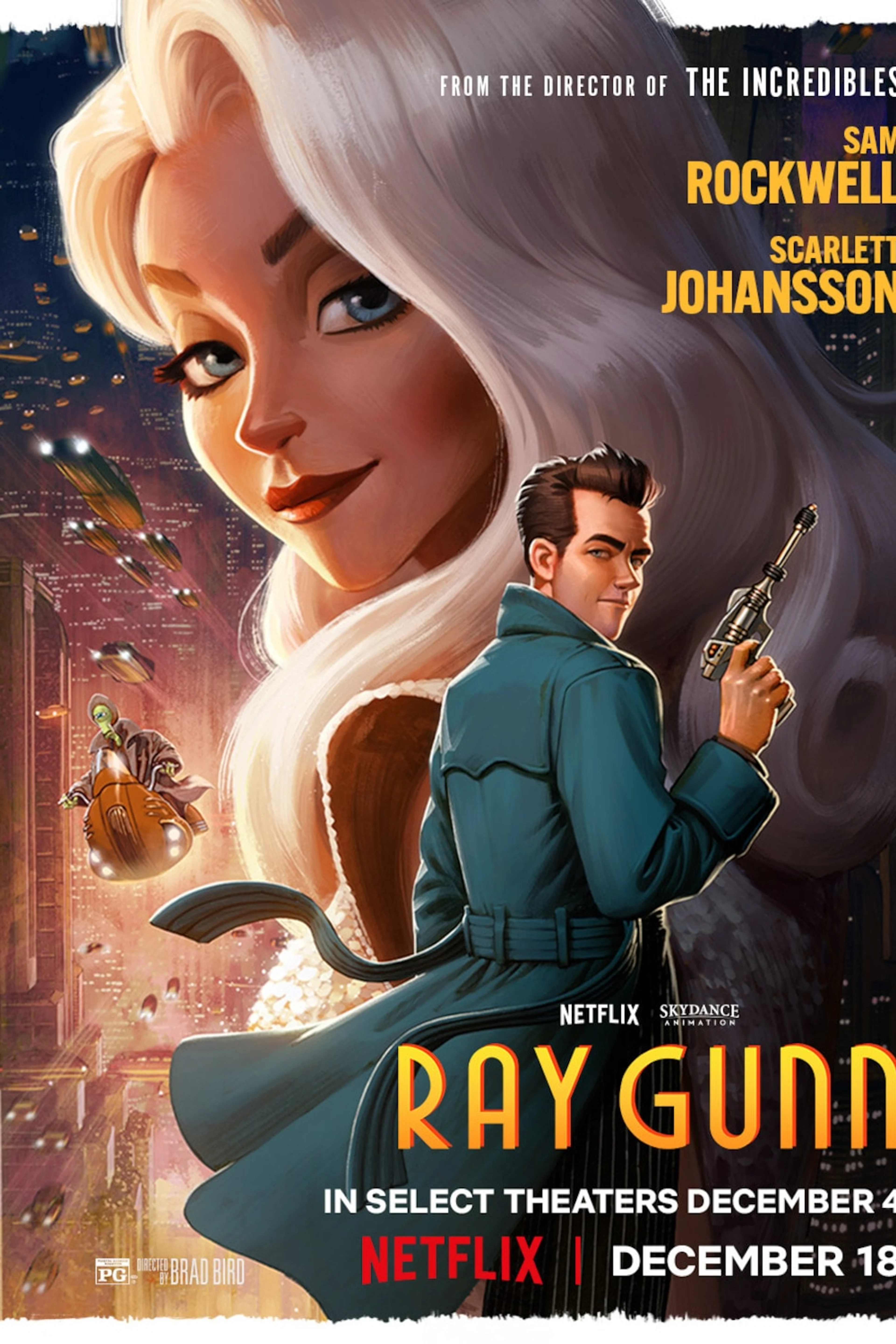 Official Ray Gunn vertical poster featuring Raymond Gunn and Venus Nova.