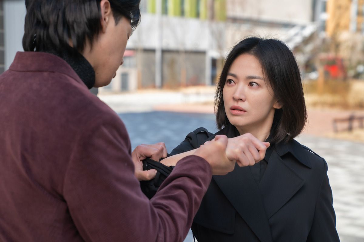 Song Hye-kyo as Moon Dong-eun in The Glory.