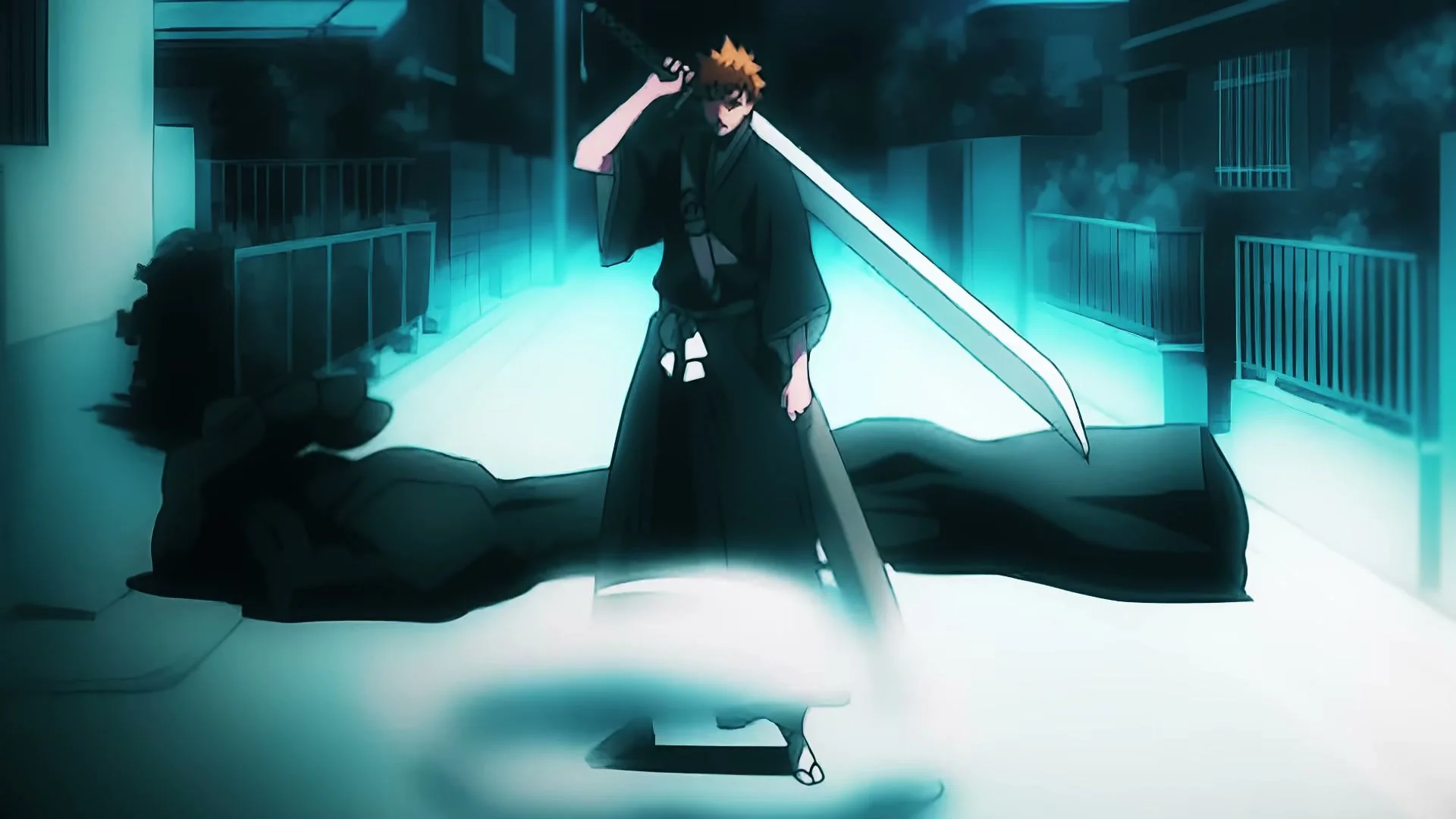 Ichigo Kurosaki stands with his sword in the BLEACH FES teaser.