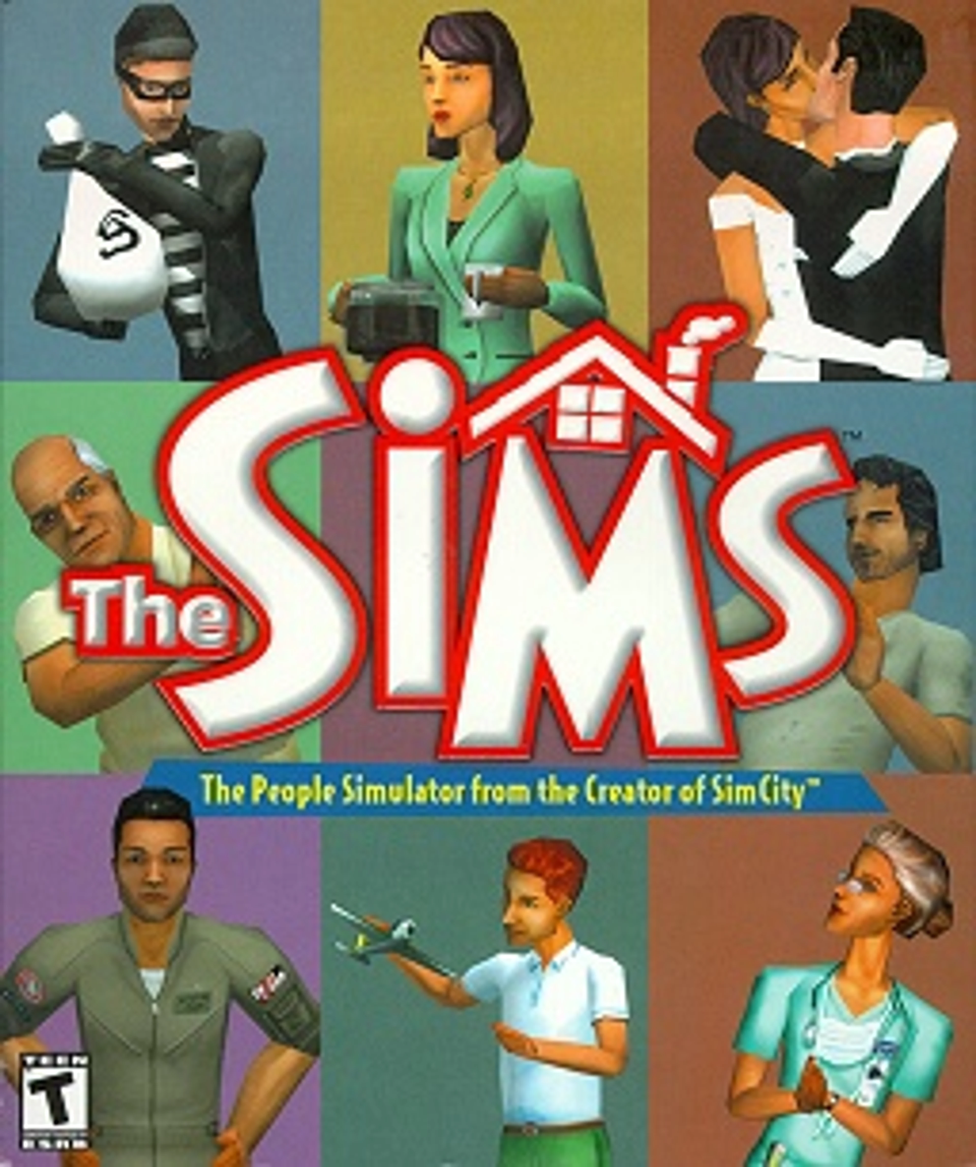 Original cover art for The Sims.