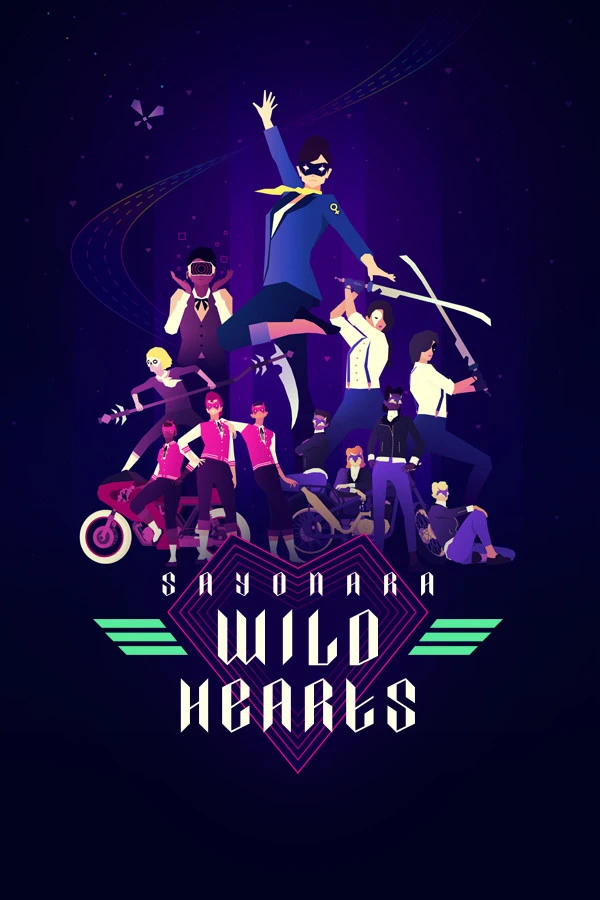 Official Sayonara Wild Hearts cover with its native title artwork.
