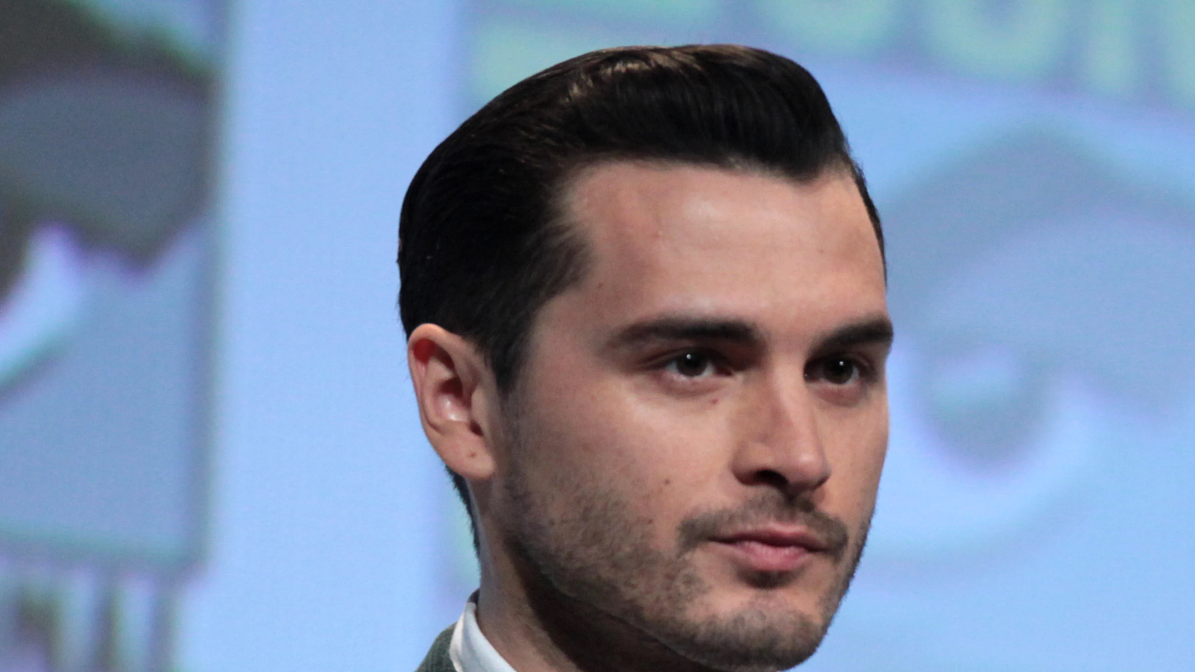 Michael Malarkey smiles during a public appearance.