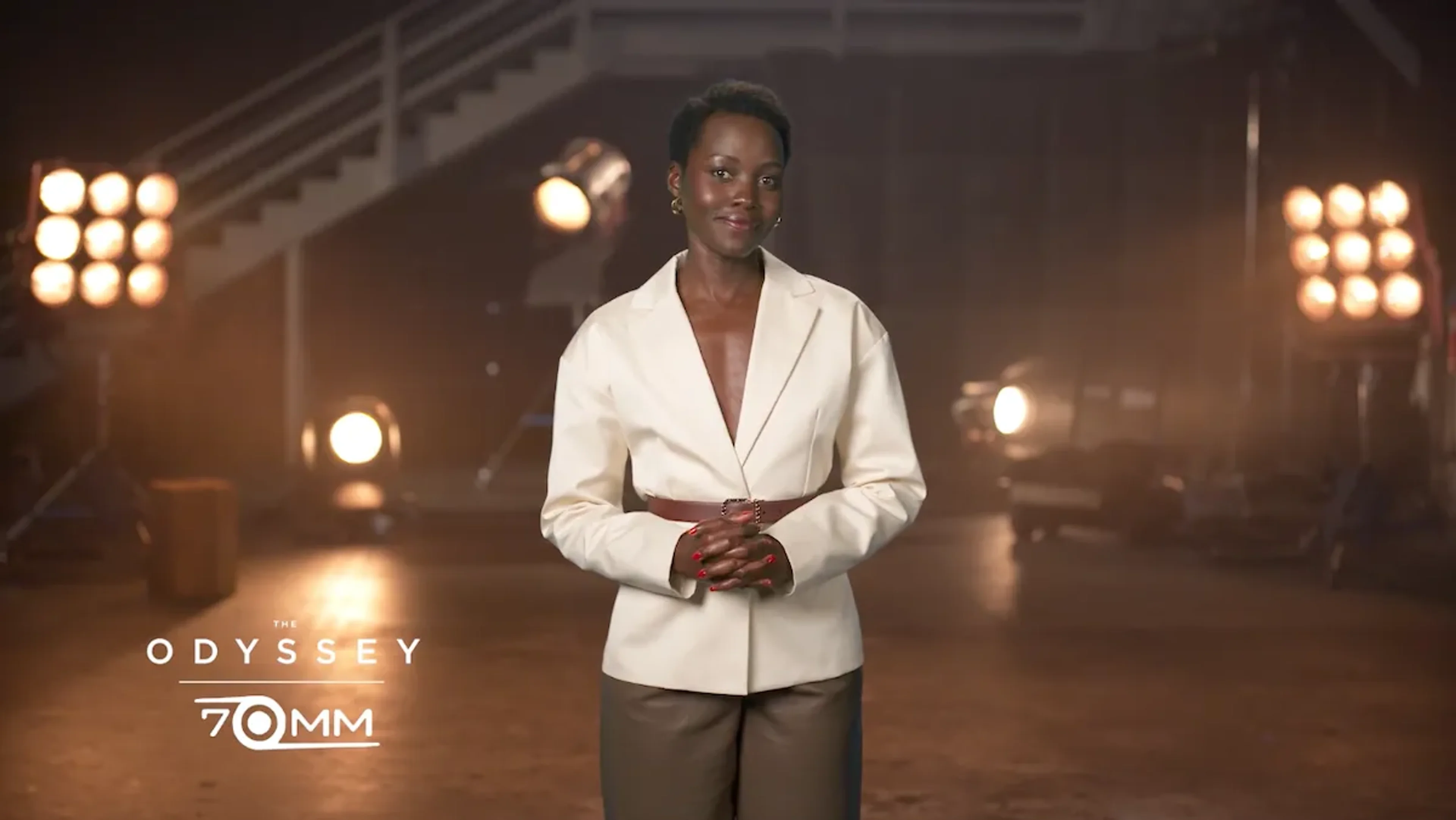 Lupita Nyong'o appears in official The Odyssey 70mm format explainer imagery.