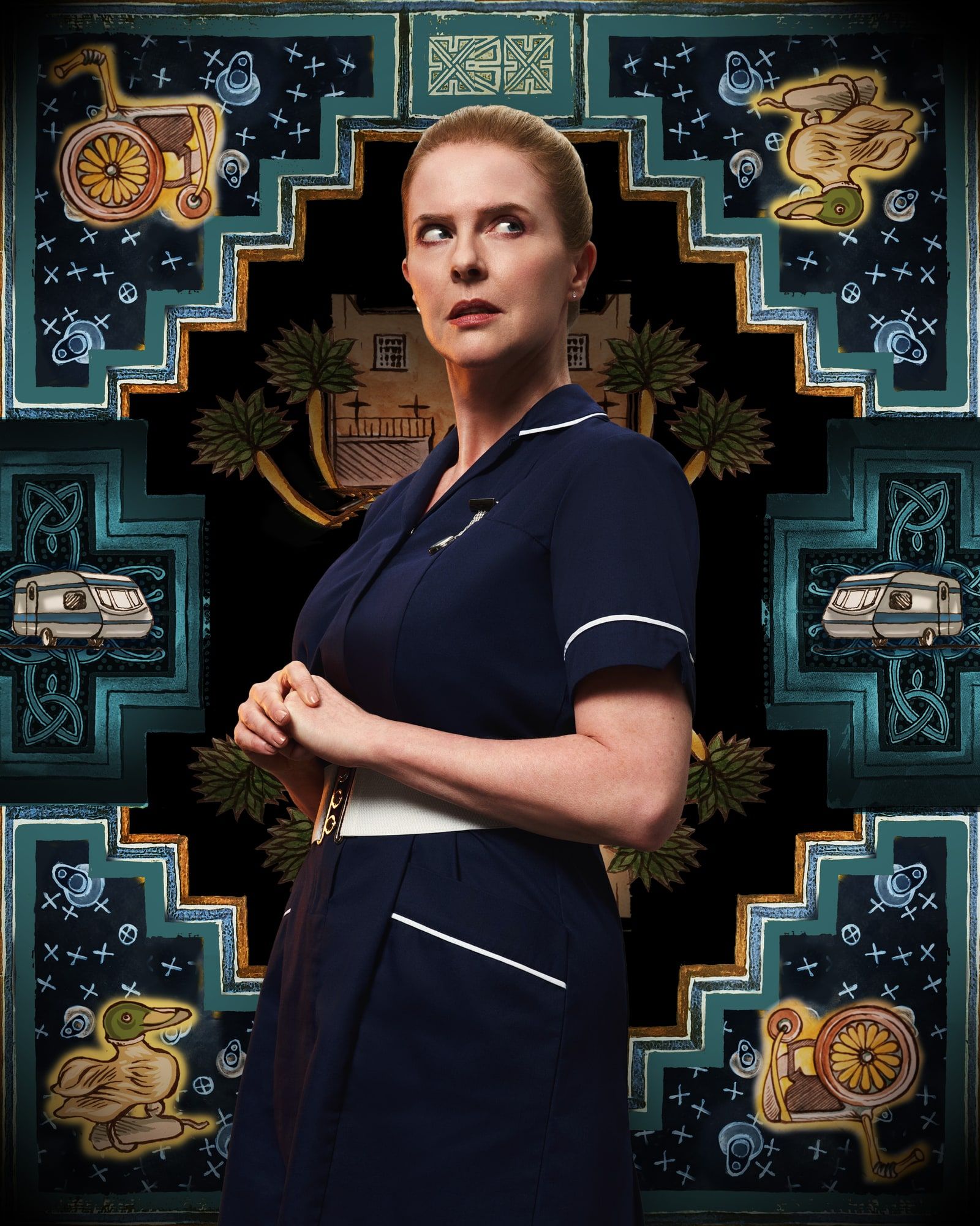 Aisling O’Sullivan as The Matron in official Tall Tales & Murder character art.