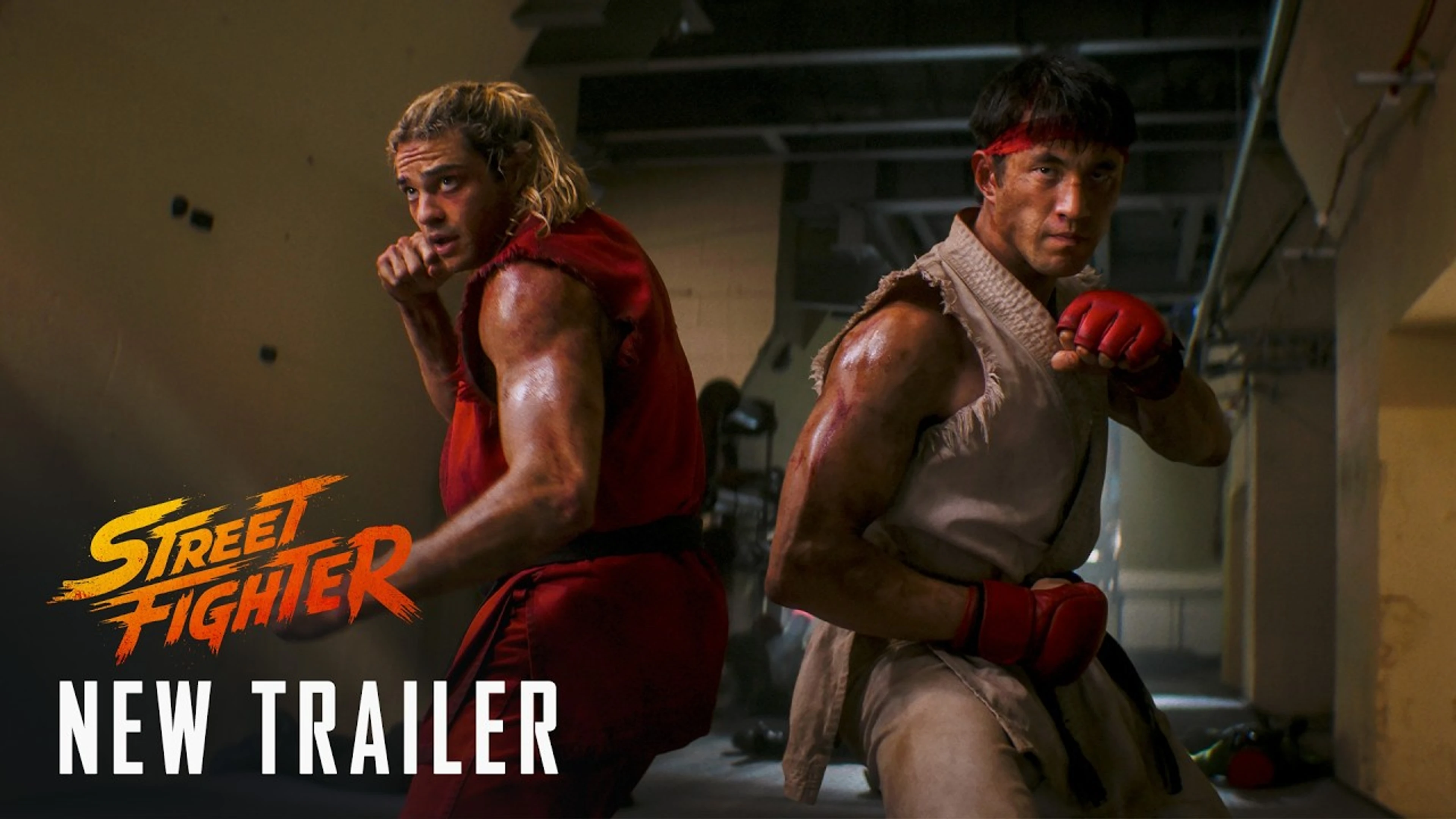 Ryu and Ken stand ready to fight in the new Street Fighter movie trailer.