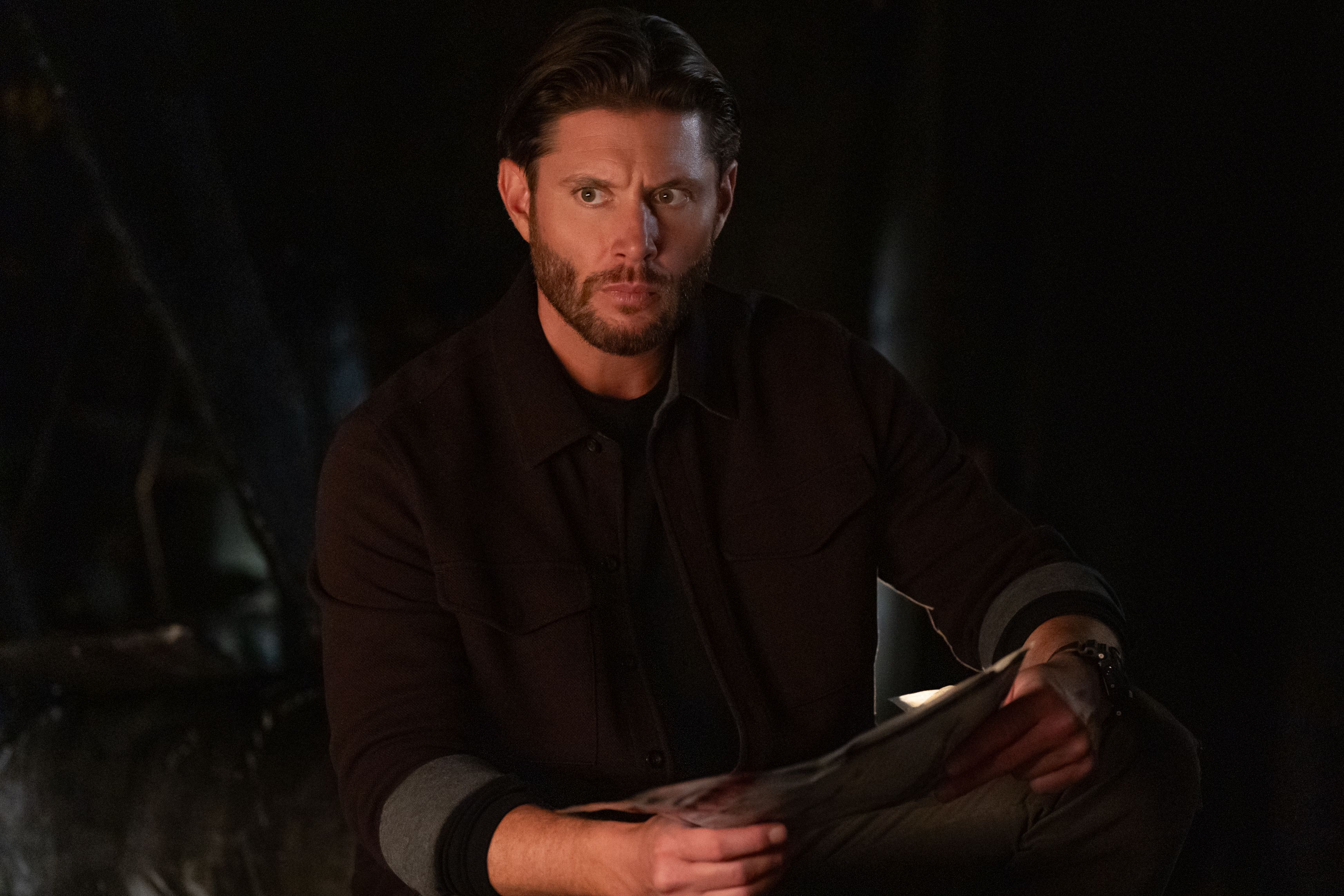 Jensen Ackles as Mark Meachum in the Prime Video crime series Countdown.