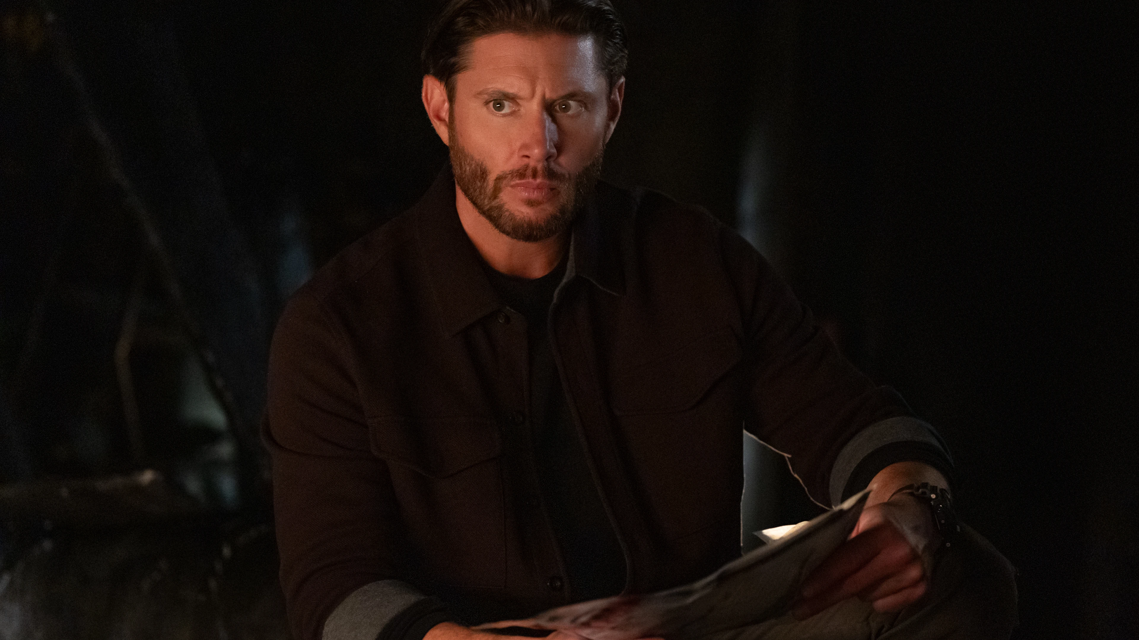Jensen Ackles as Mark Meachum in the Prime Video crime series Countdown.