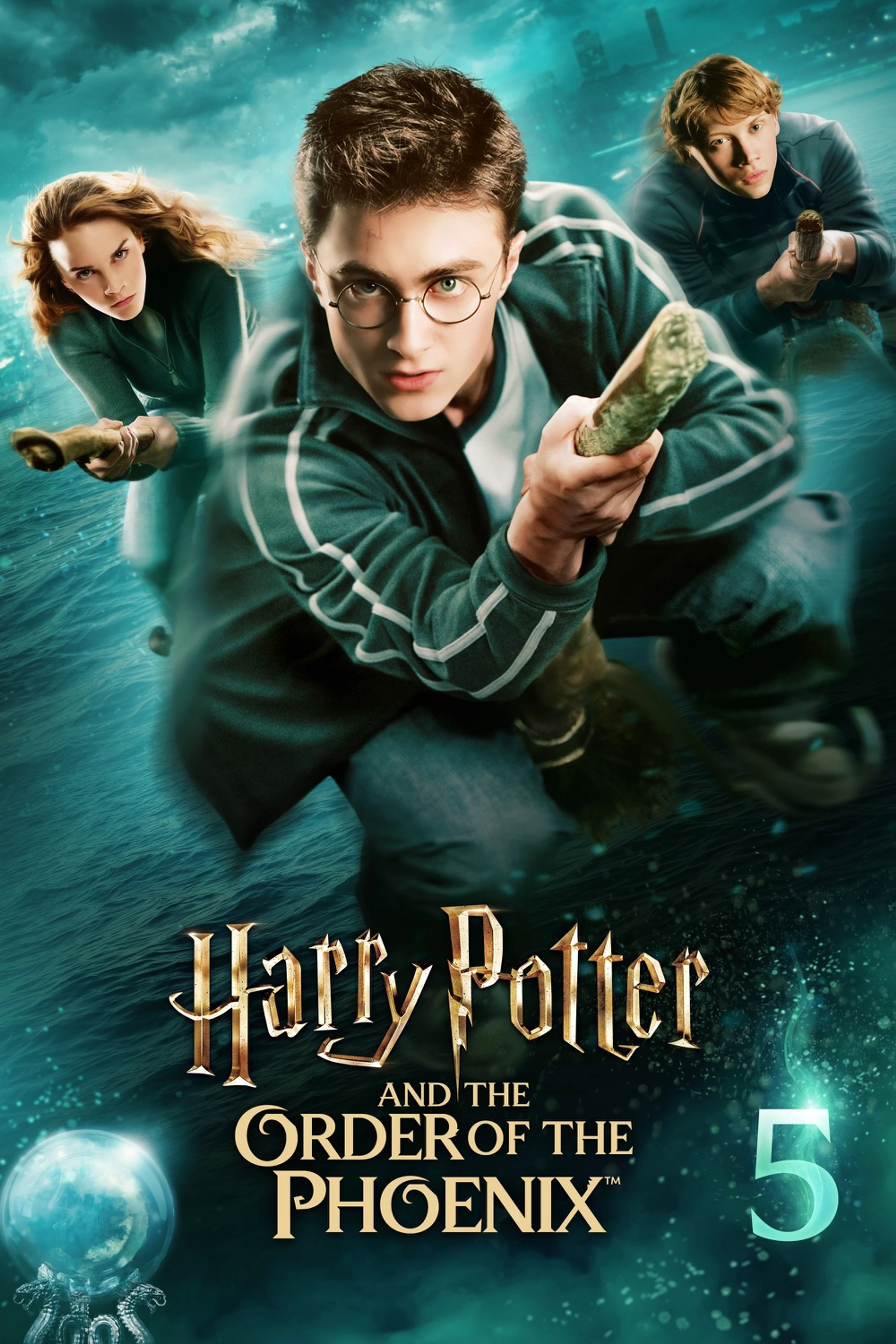 Official cover for Harry Potter and the Order of the Phoenix.