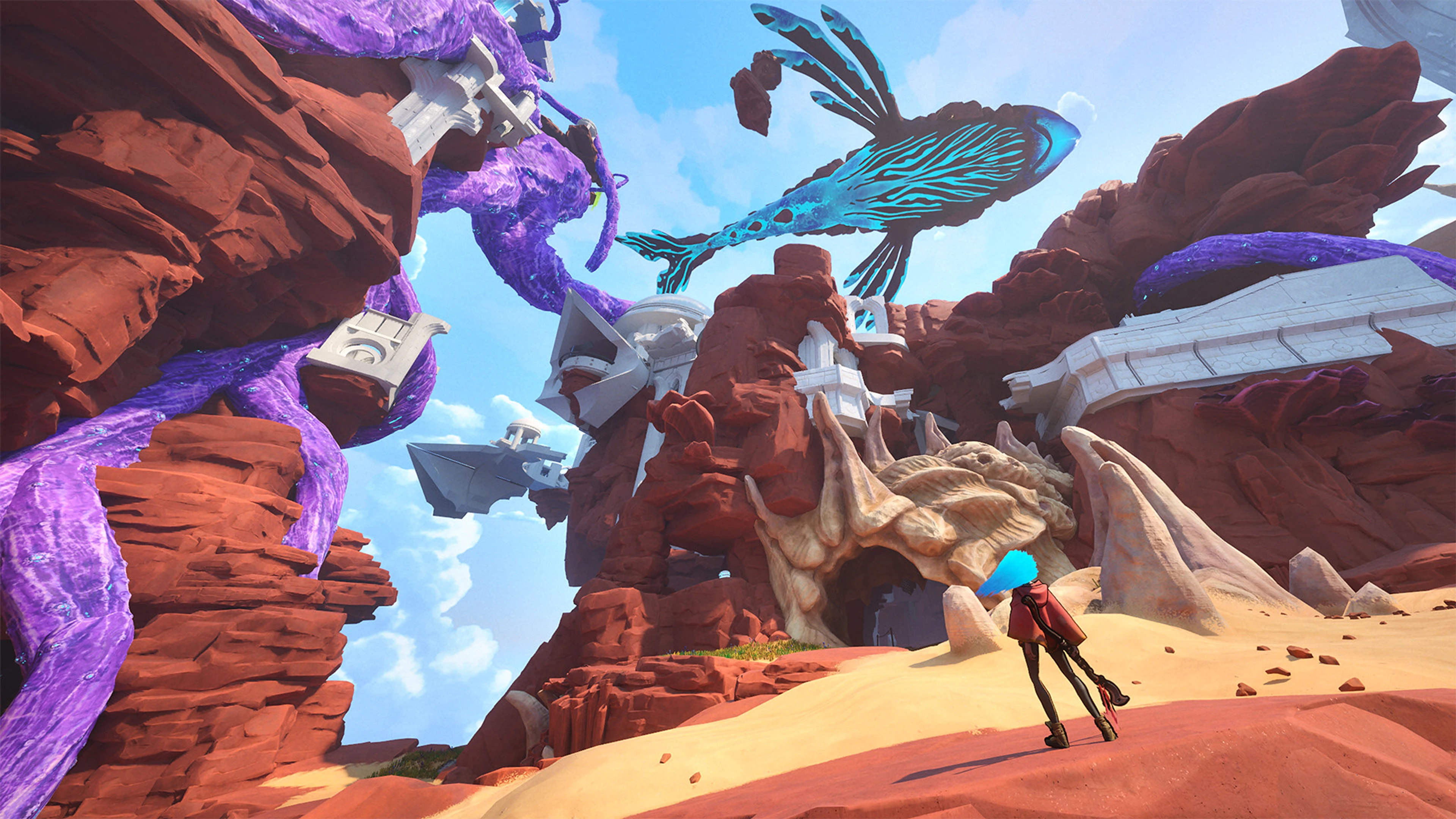 One explores the colorful fractured world of Fading Echo.