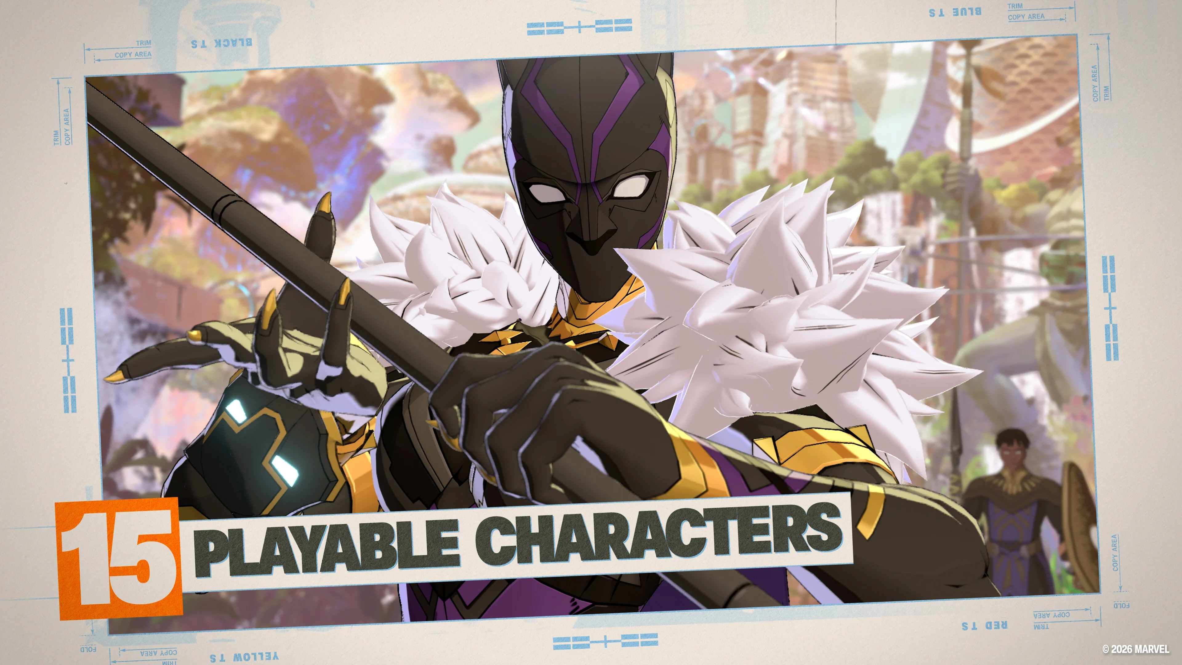 Official MARVEL Tōkon: Fighting Souls artwork highlighting the playable character roster.