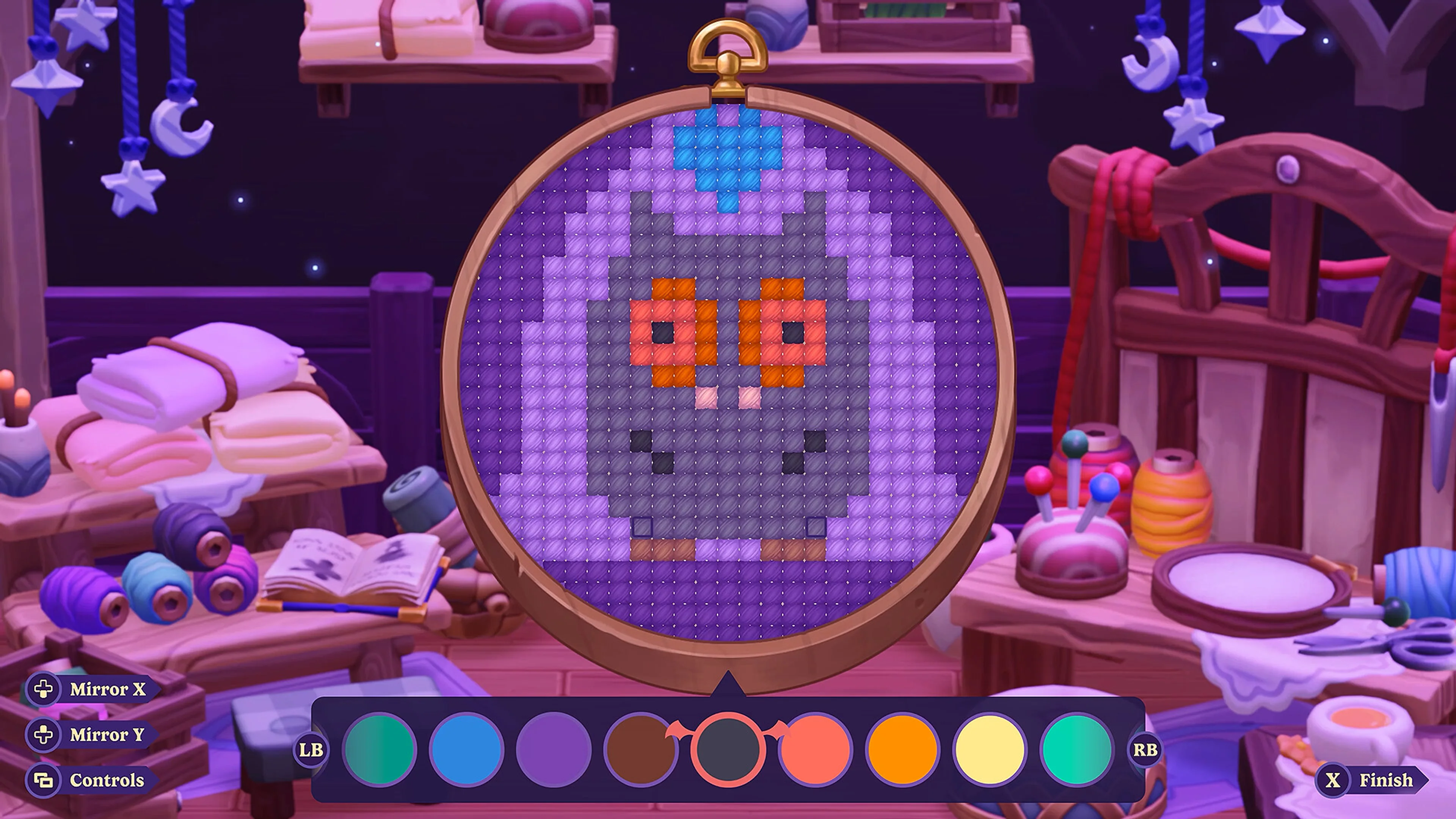 Moonlight Peaks gameplay screenshot from its official Steam page.