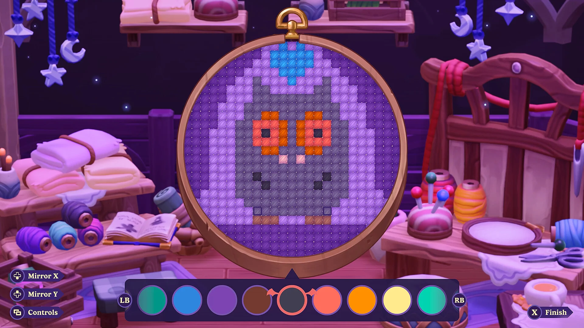 Moonlight Peaks gameplay screenshot from its official Steam page.