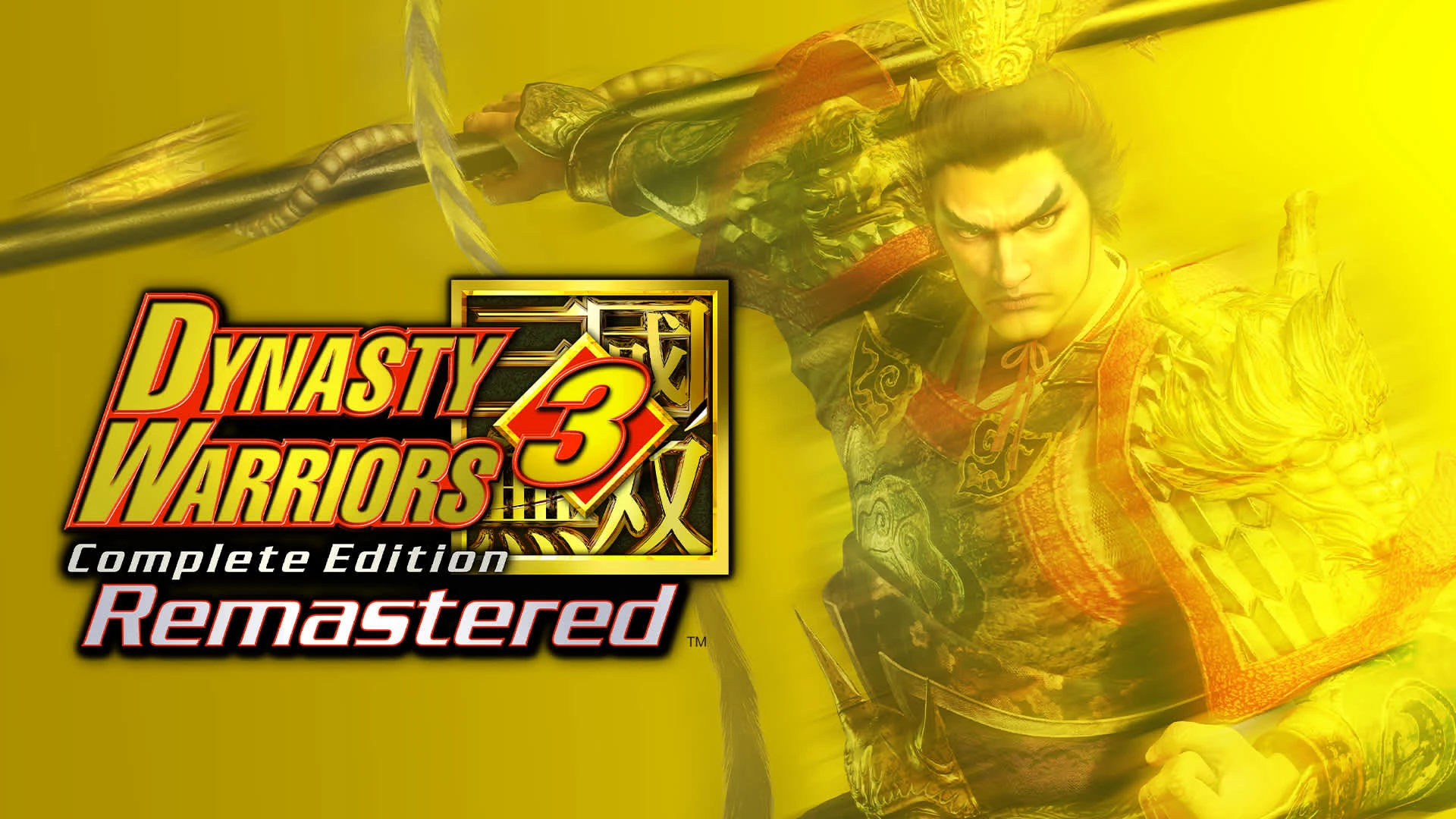 Official Dynasty Warriors 3 Complete Edition Remastered store artwork with the full game title and an armored officer.