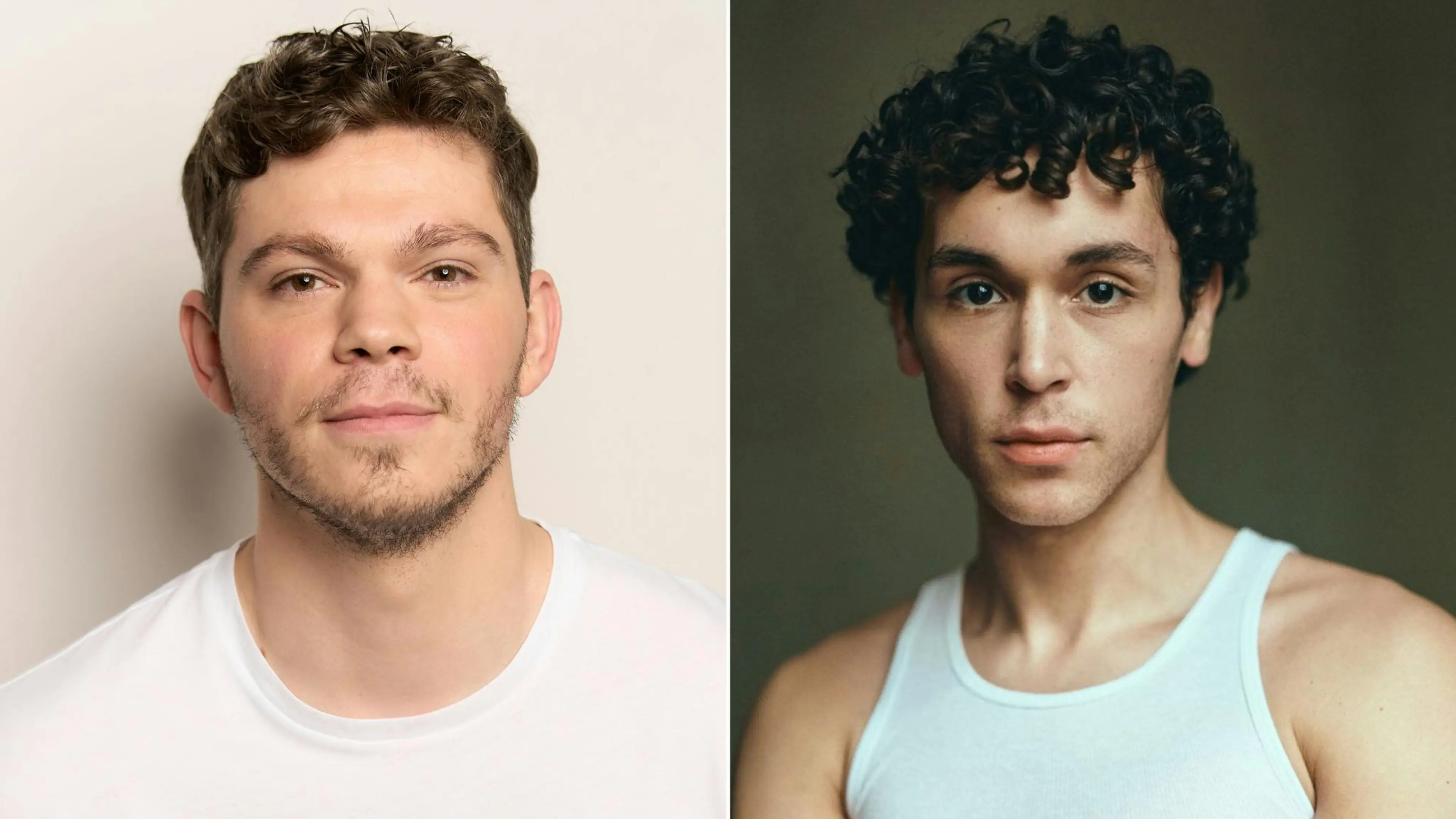 Daniel Diemer on the left and Shaheen Jafargholi on the right in official Season 2 cast portraits.