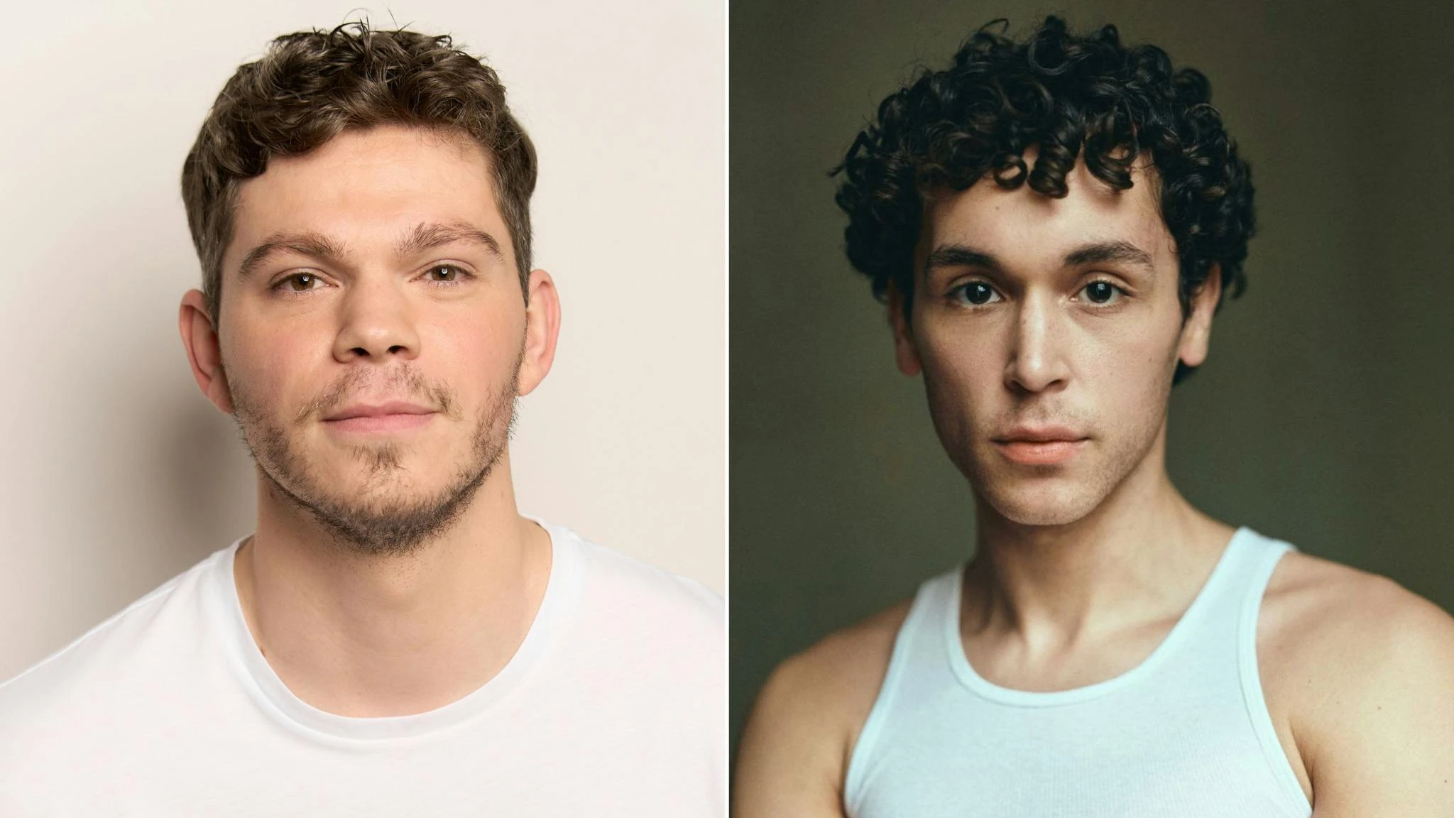 Daniel Diemer on the left and Shaheen Jafargholi on the right in official Season 2 cast portraits.