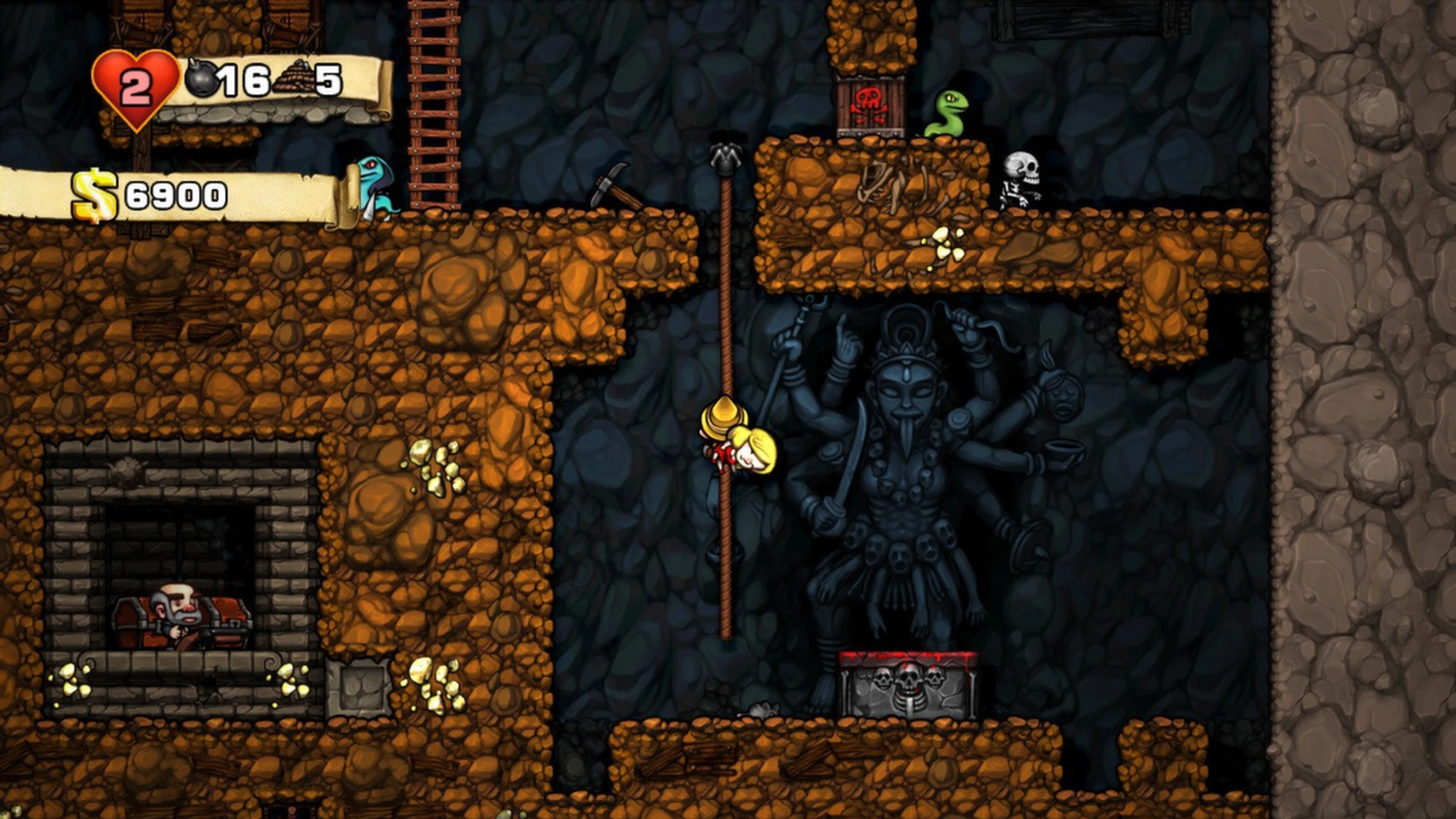 Spelunky HD Beginner Guide: Bombs, Ropes and Shops on Your First Run