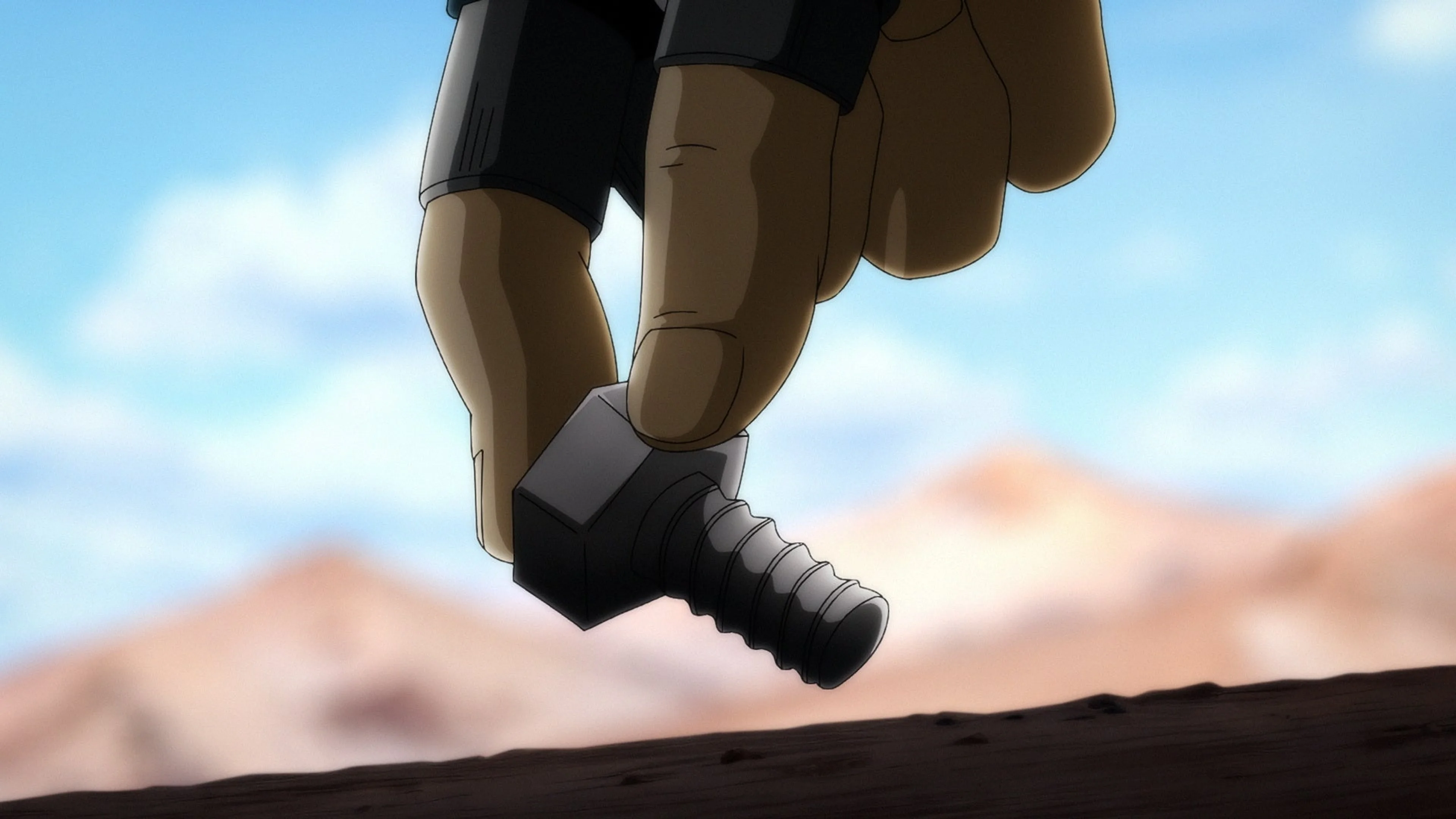 Bolt Crank picks up a metal screw from the ground in the EAT-MAN The Over Order teaser.
