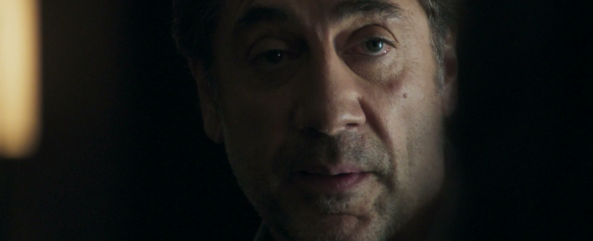 Javier Bardem appears in a sharp close-up from The Beloved film trailer.