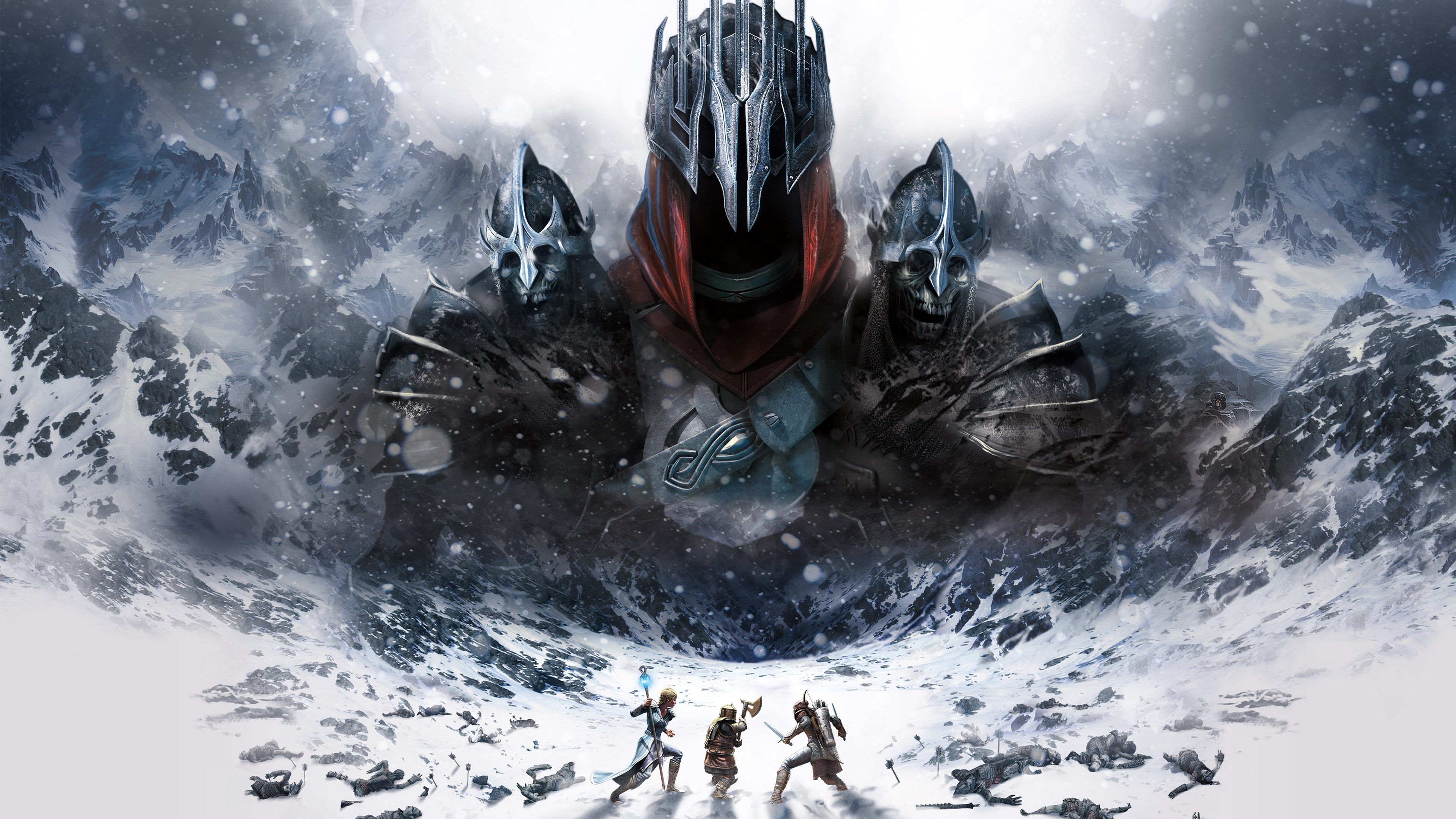 Eradan, Andriel, and Farin face Agandaûr's army in War in the North Legacy Edition.