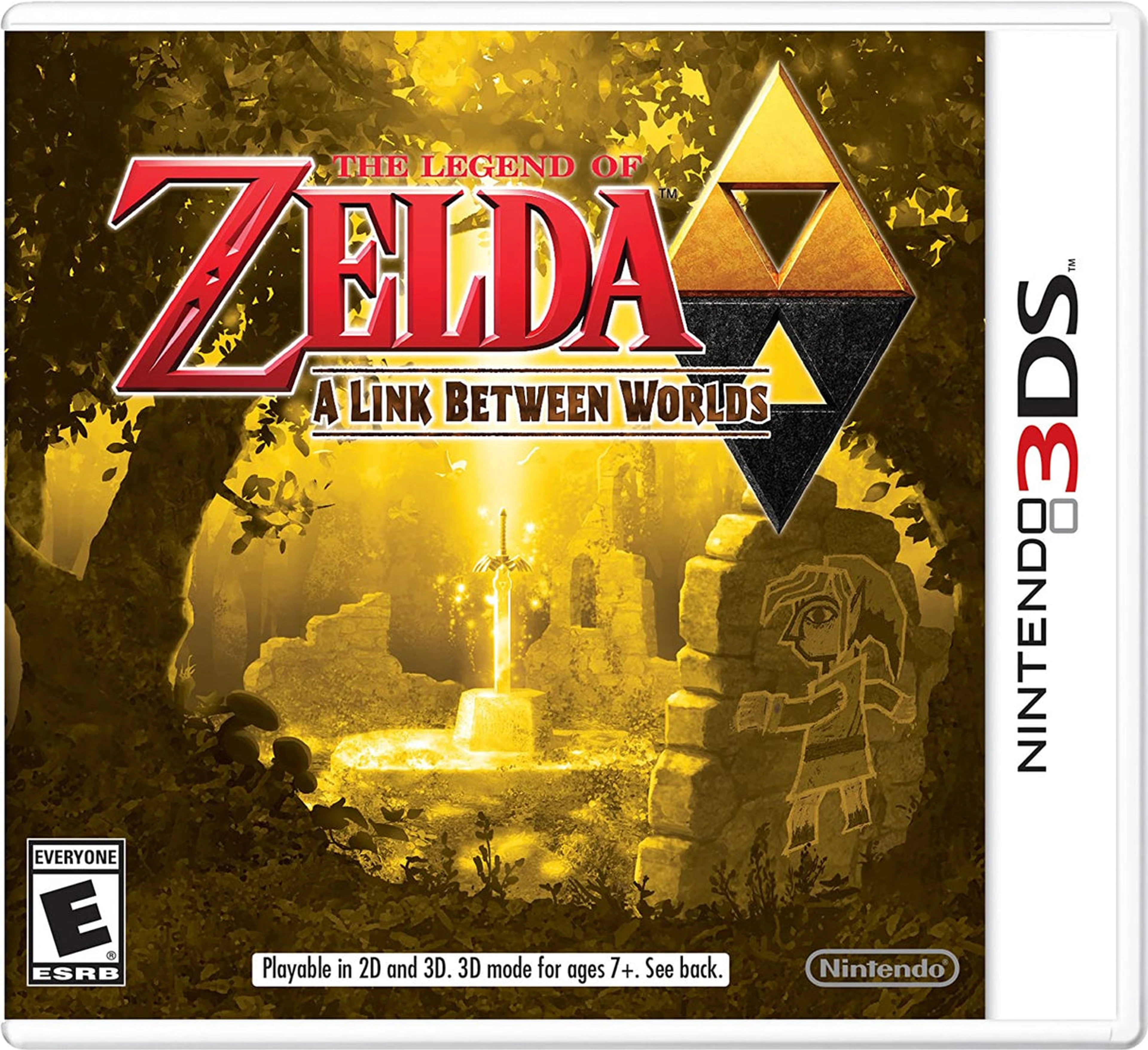 The Legend of Zelda: A Link Between Worlds official Nintendo 3DS cover.
