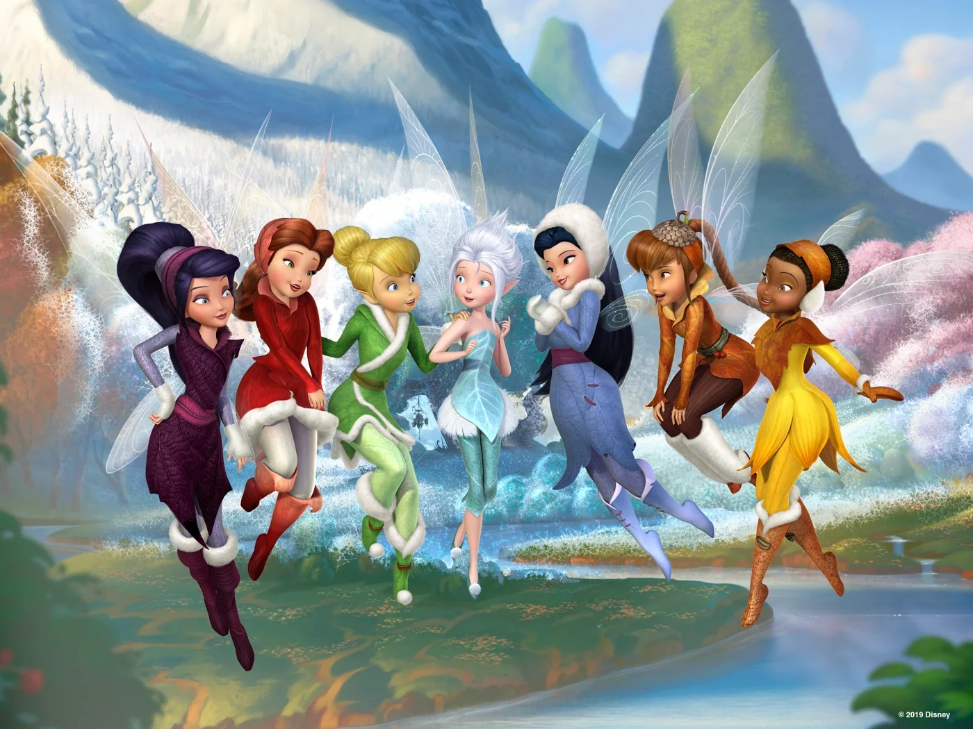 The fairies enter a wintry setting in Secret of the Wings.