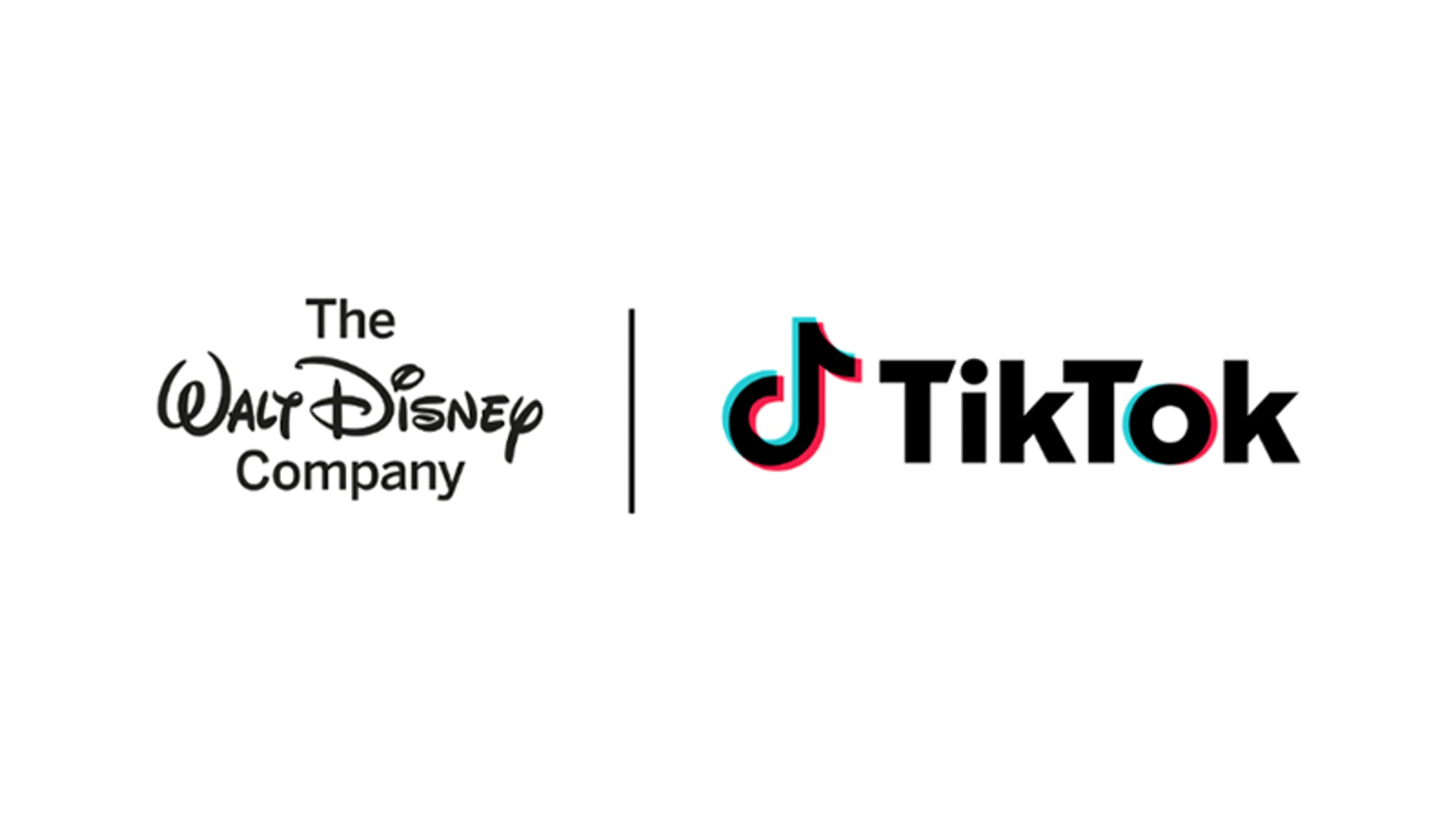 Disney and TikTok logos shown together