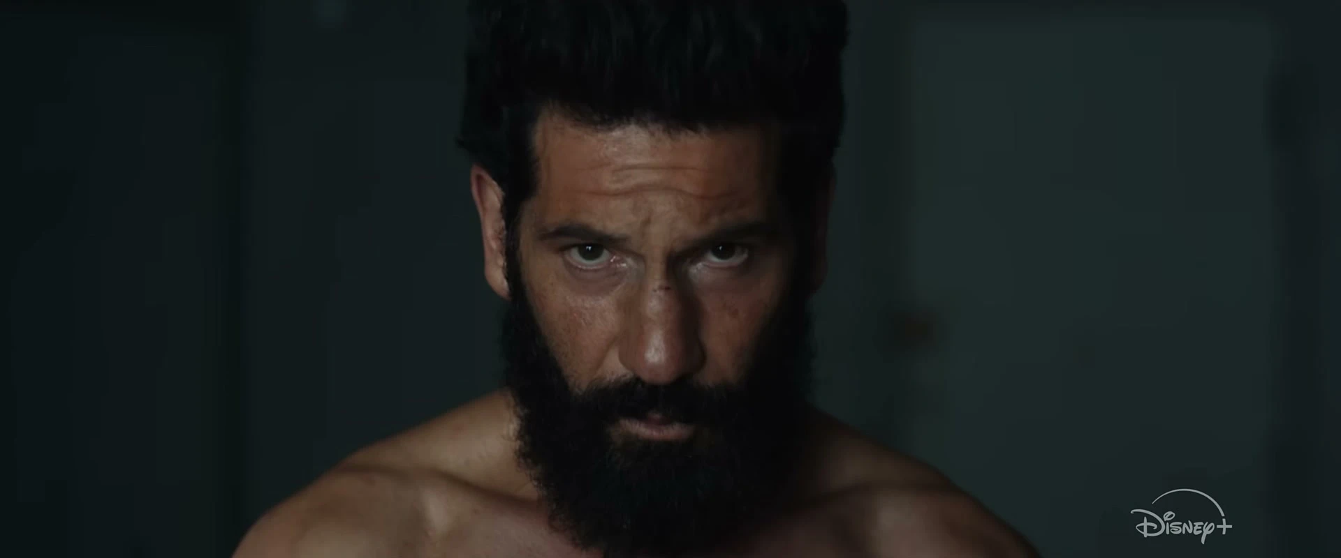 Jon Bernthal stares ahead as Frank Castle in The Punisher: One Last Kill.