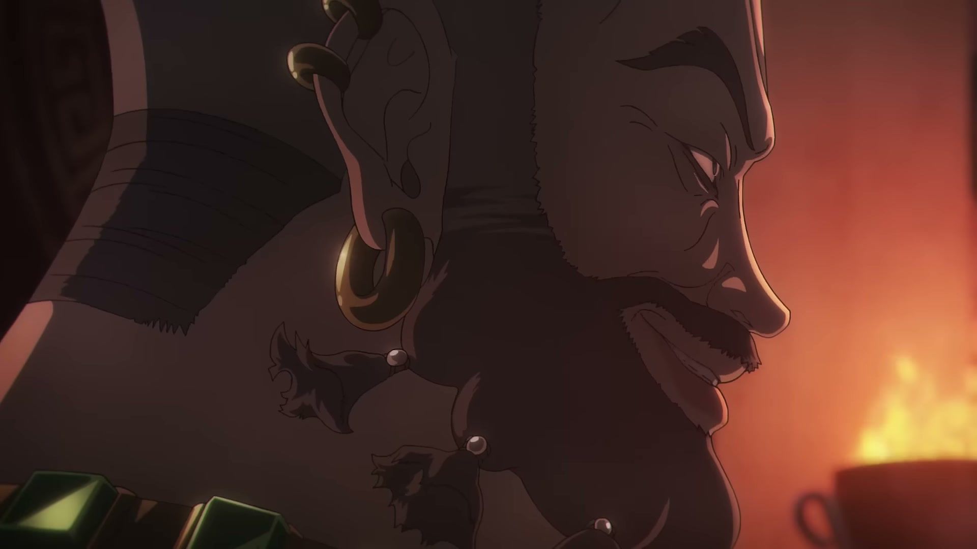 An older man appears in warm light in the Code Geass: Star Chaser Aspal teaser.