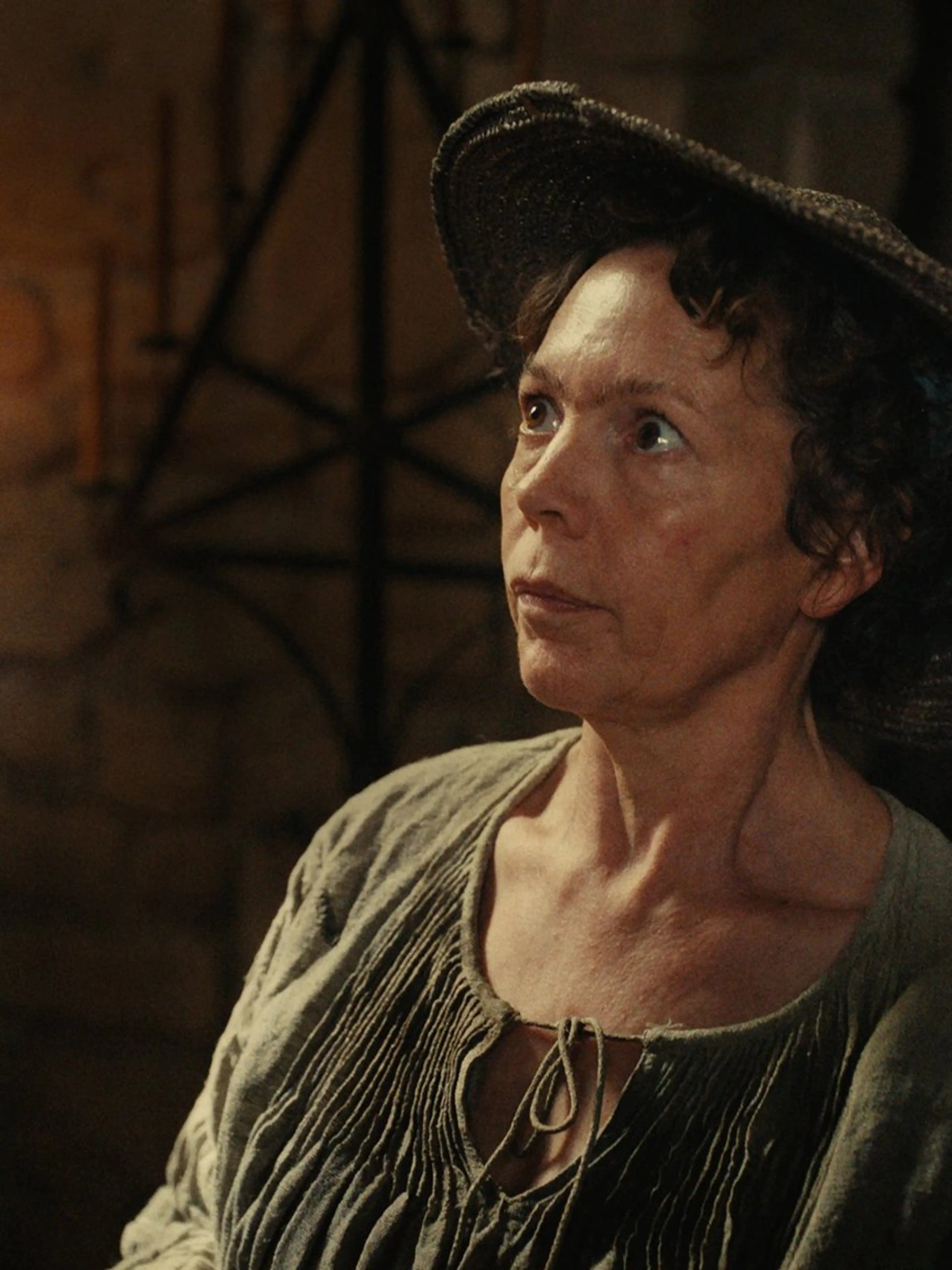 Olivia Colman as the Fisherwoman in Wicker.