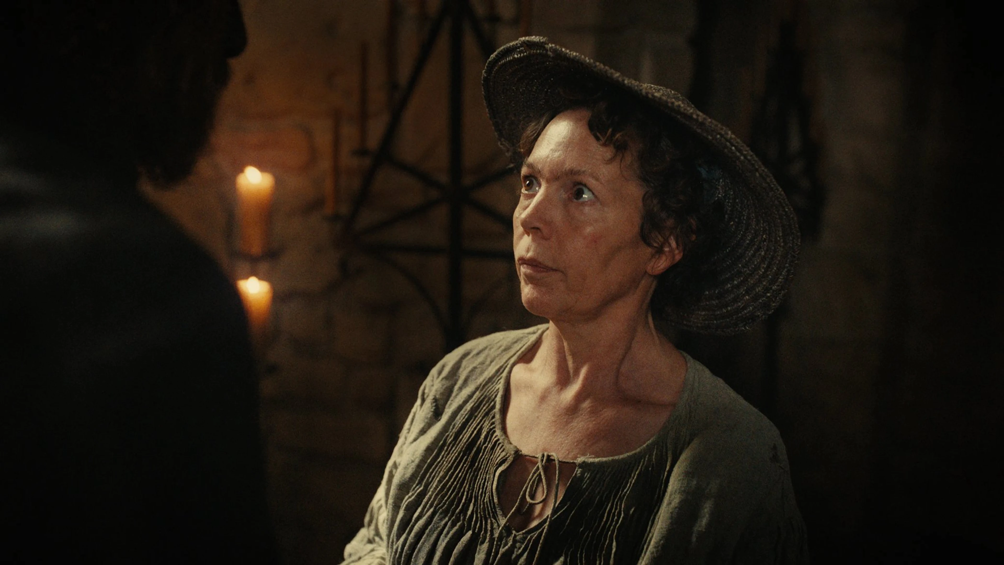 Olivia Colman as the Fisherwoman in Wicker.