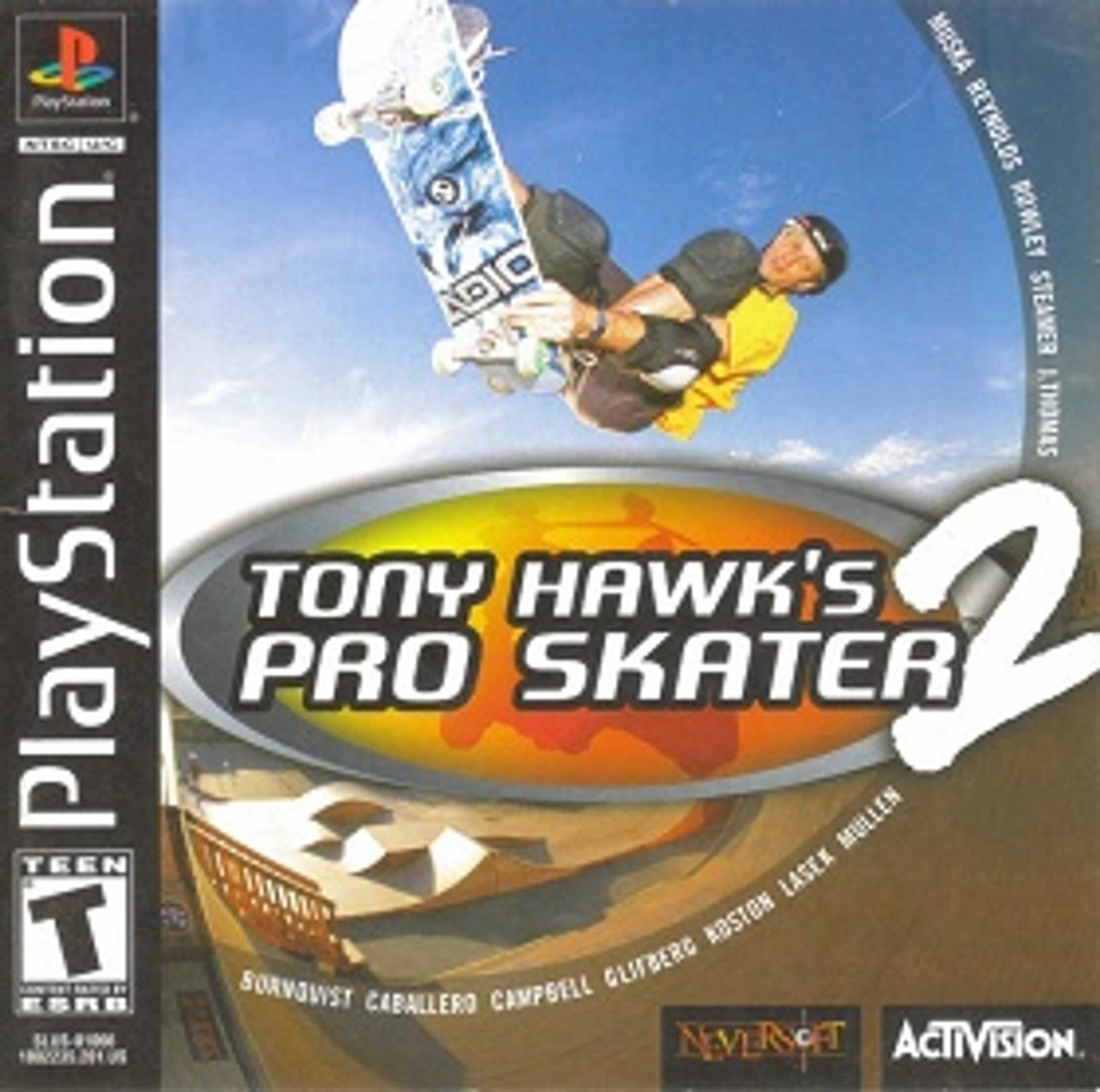 Original cover art for Tony Hawk's Pro Skater 2.