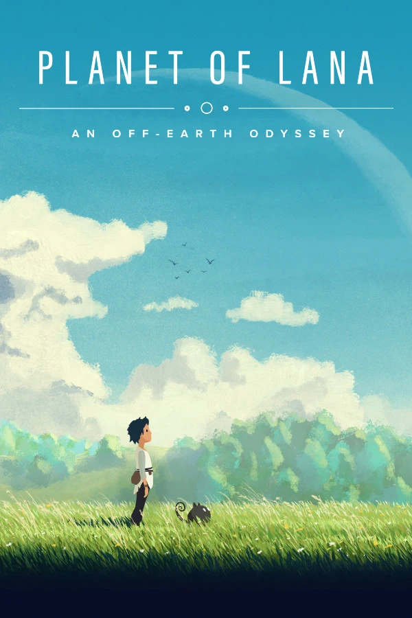 Official Planet of Lana cover showing Lana and Mui in a sunny green landscape beneath the title.