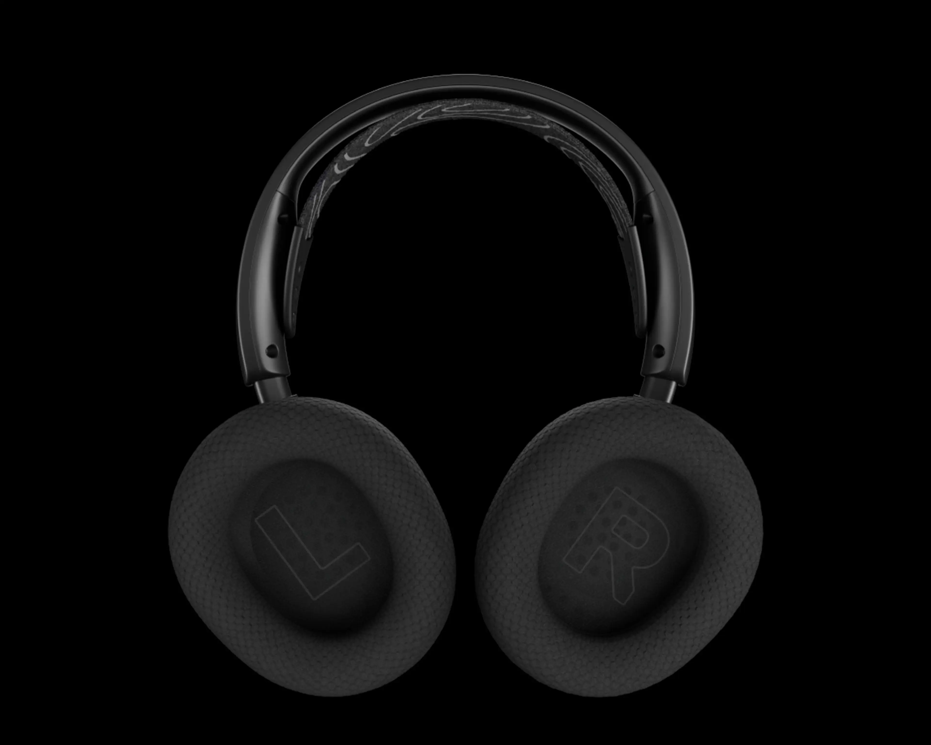 Nova 5 ear cushions and adjustable headband viewed from the front