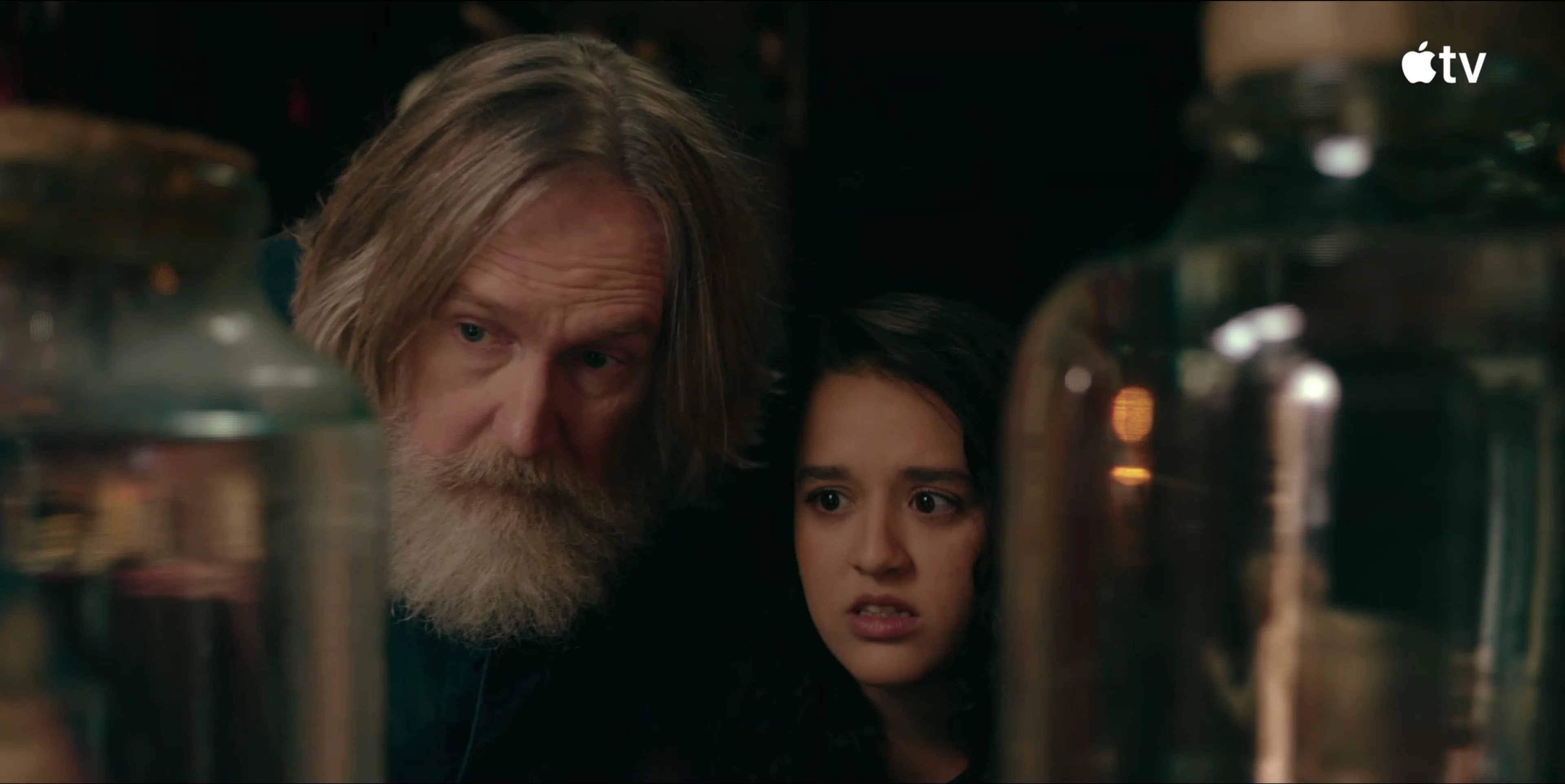 Lauren Patel and Pearce Quigley appear together as Kacey and Michael.