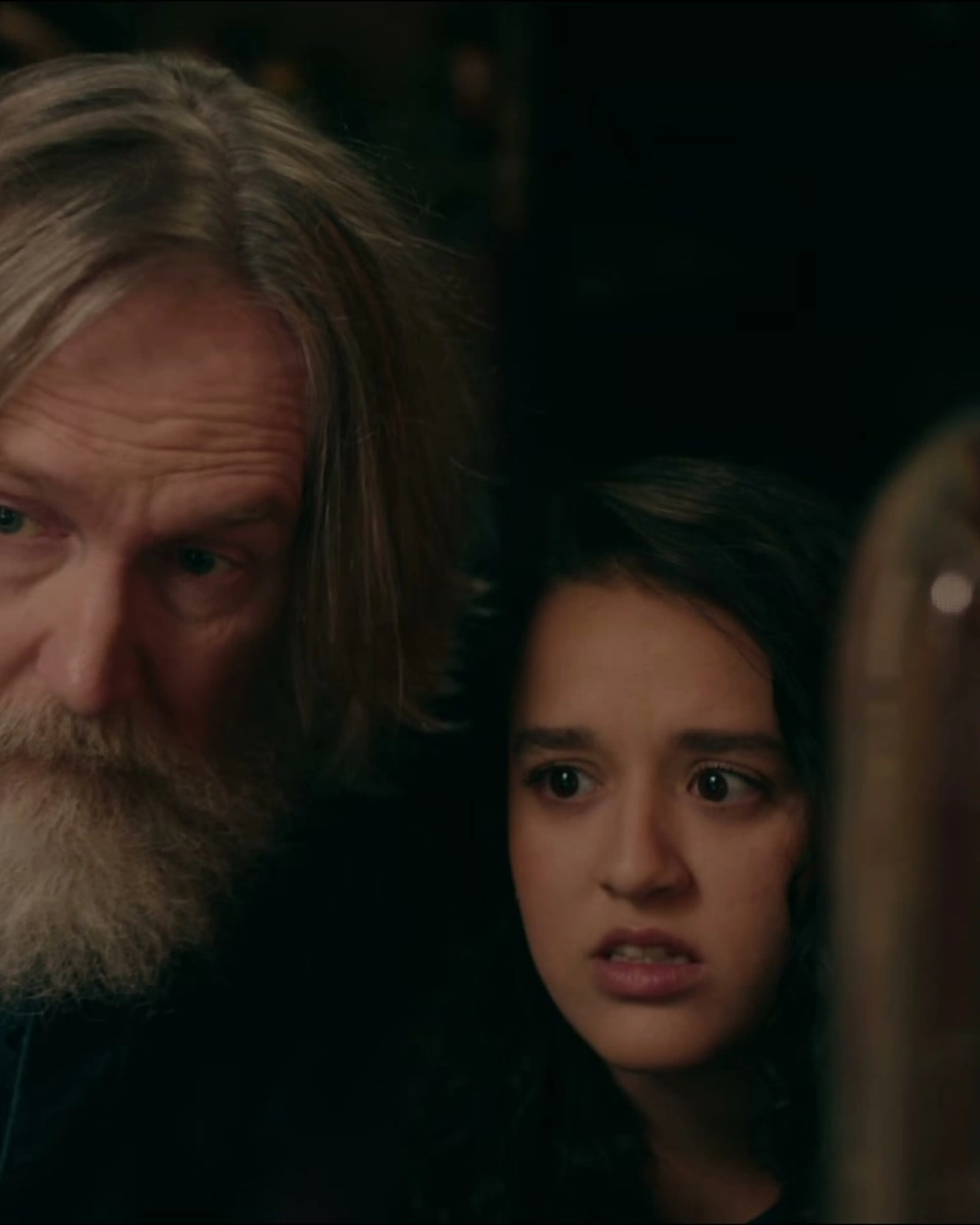 Lauren Patel and Pearce Quigley appear together as Kacey and Michael.